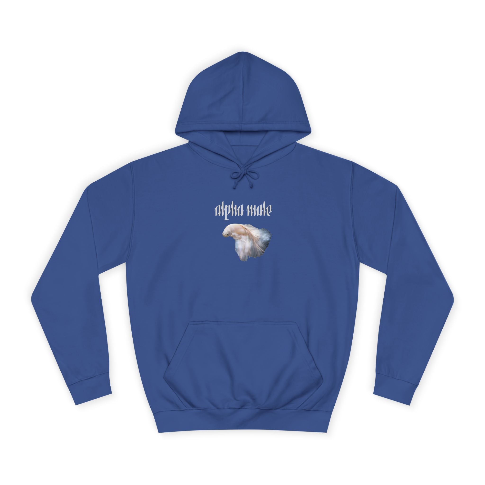 "Alpha Male" Beta Fish - Unisex Artistic College Hoodie