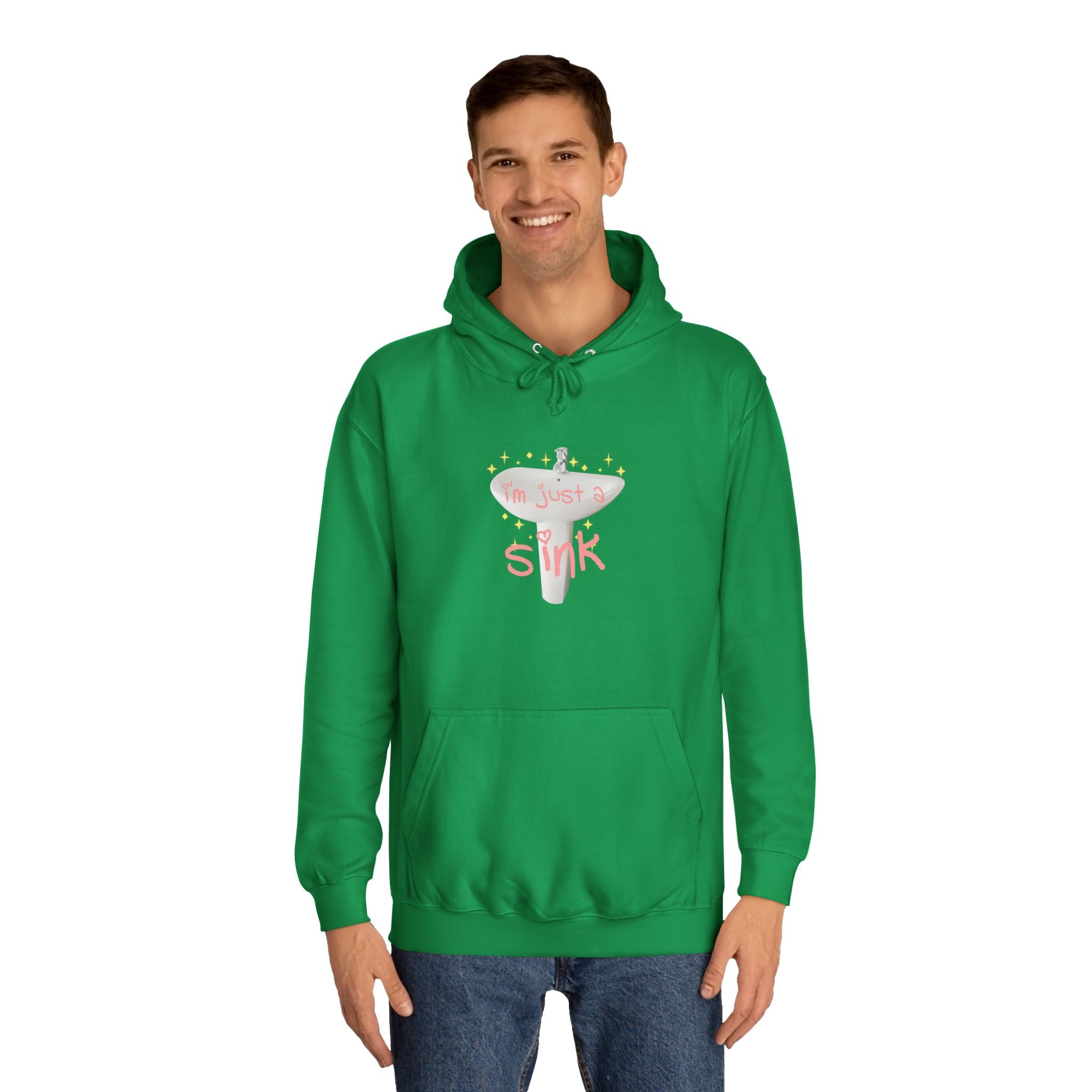 "I'm Just A Sink" Sink - Unisex Artistic College Hoodie