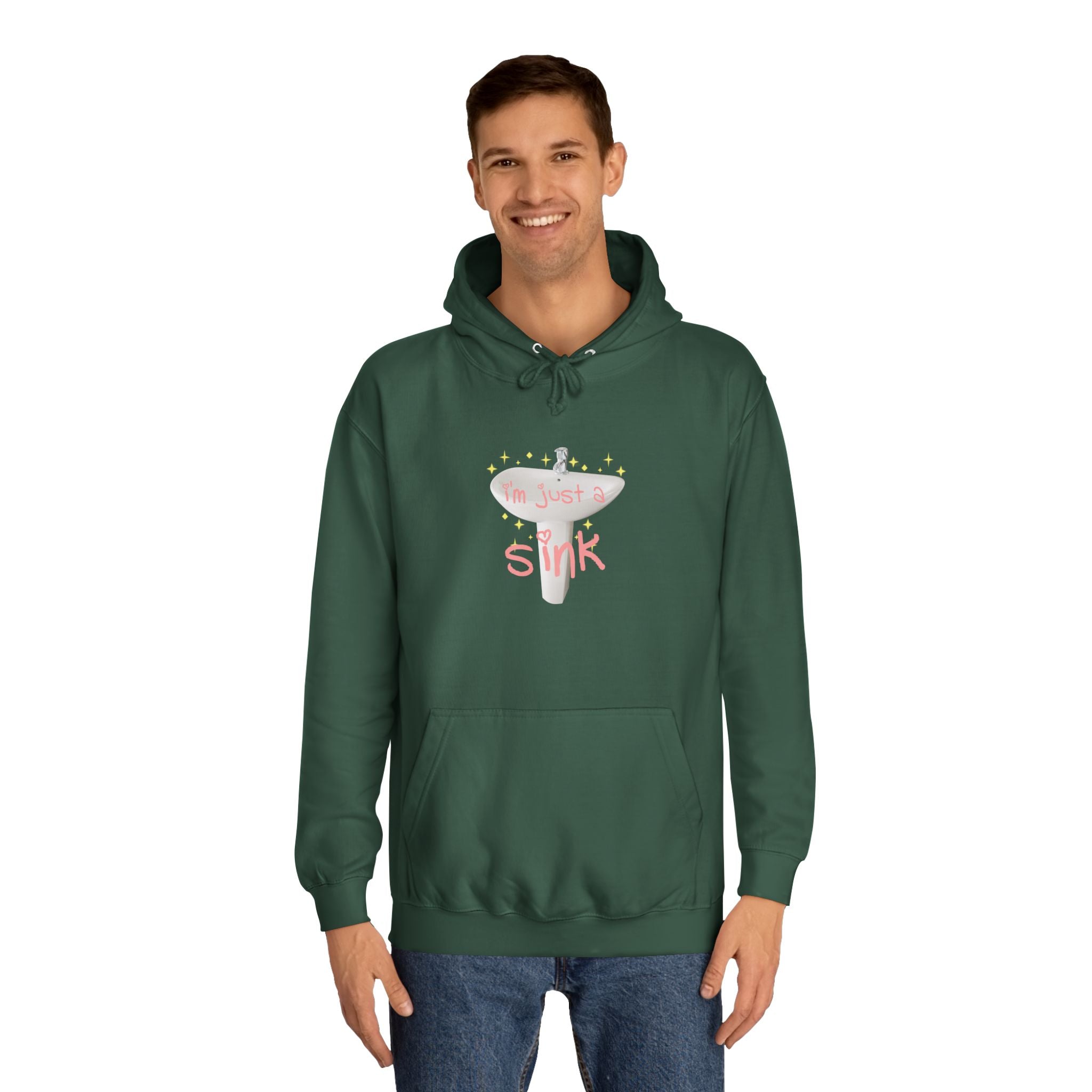 "I'm Just A Sink" Sink - Unisex Artistic College Hoodie