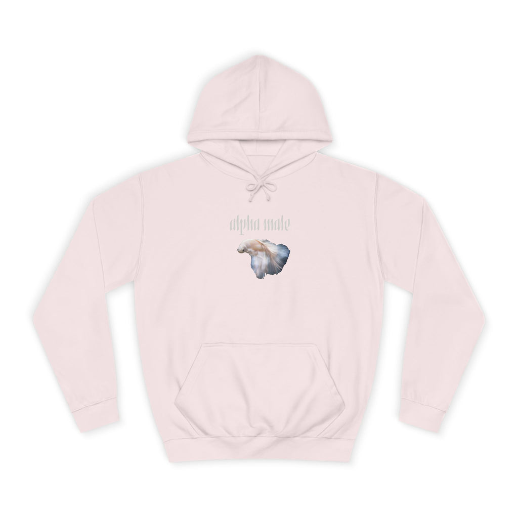 "Alpha Male" Beta Fish - Unisex Artistic College Hoodie