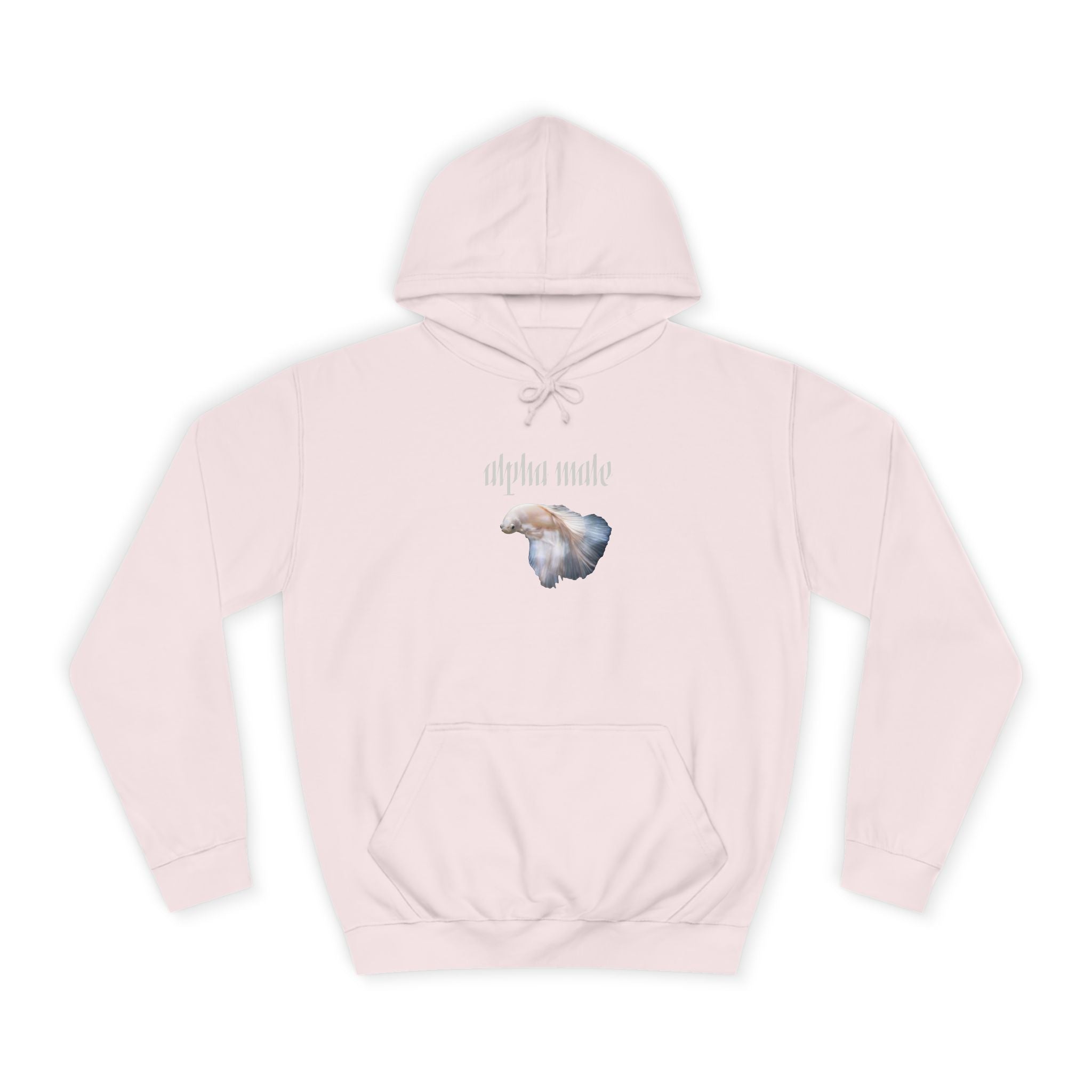 "Alpha Male" Beta Fish - Unisex Artistic College Hoodie