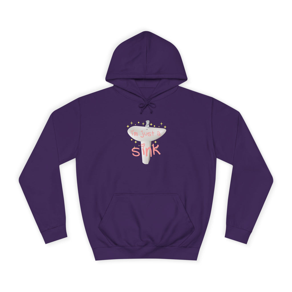 "I'm Just A Sink" Sink - Unisex Artistic College Hoodie