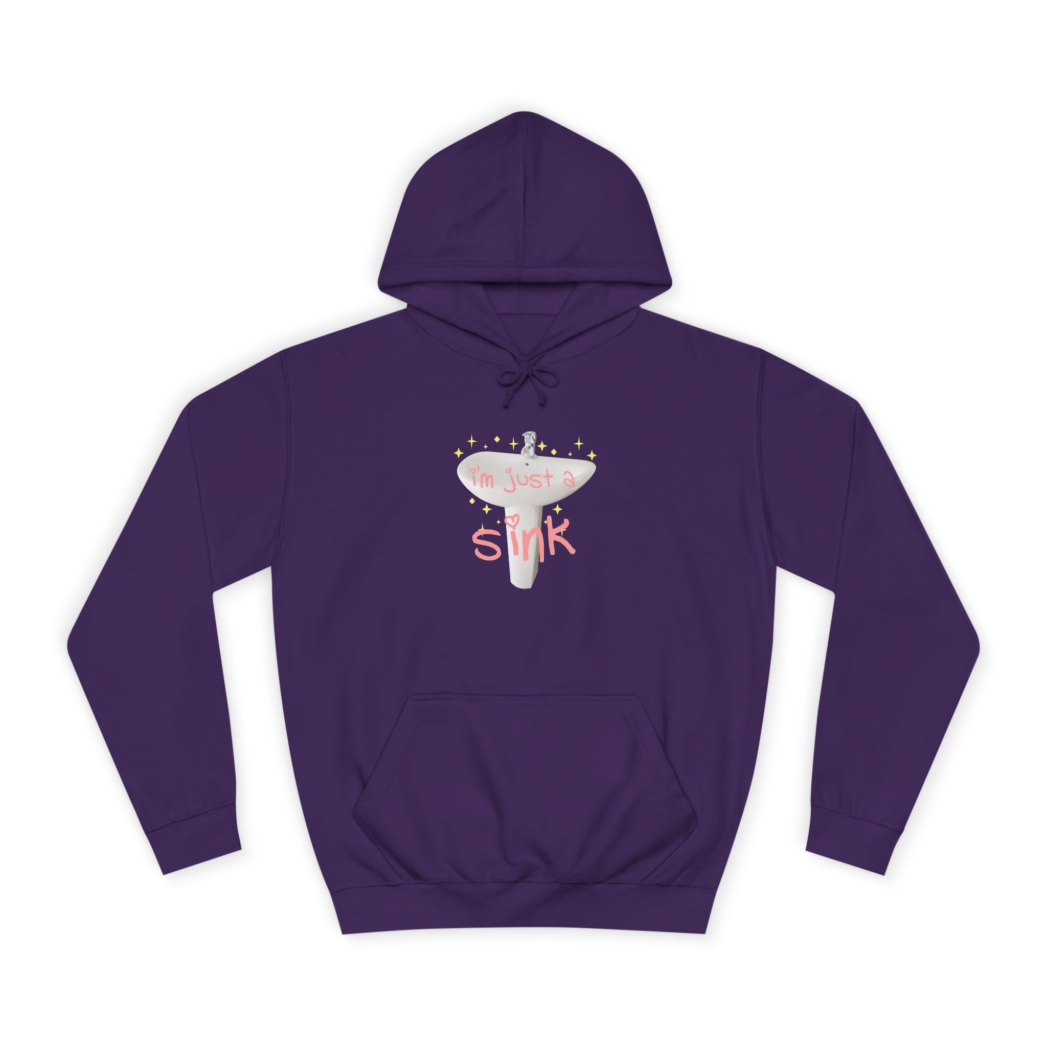 "I'm Just A Sink" Sink - Unisex Artistic College Hoodie
