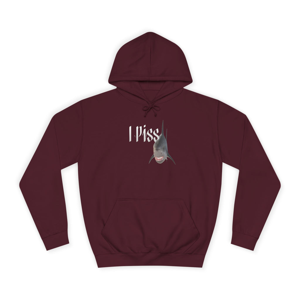 "I Piss" Shark - Unisex Artistic College Hoodie