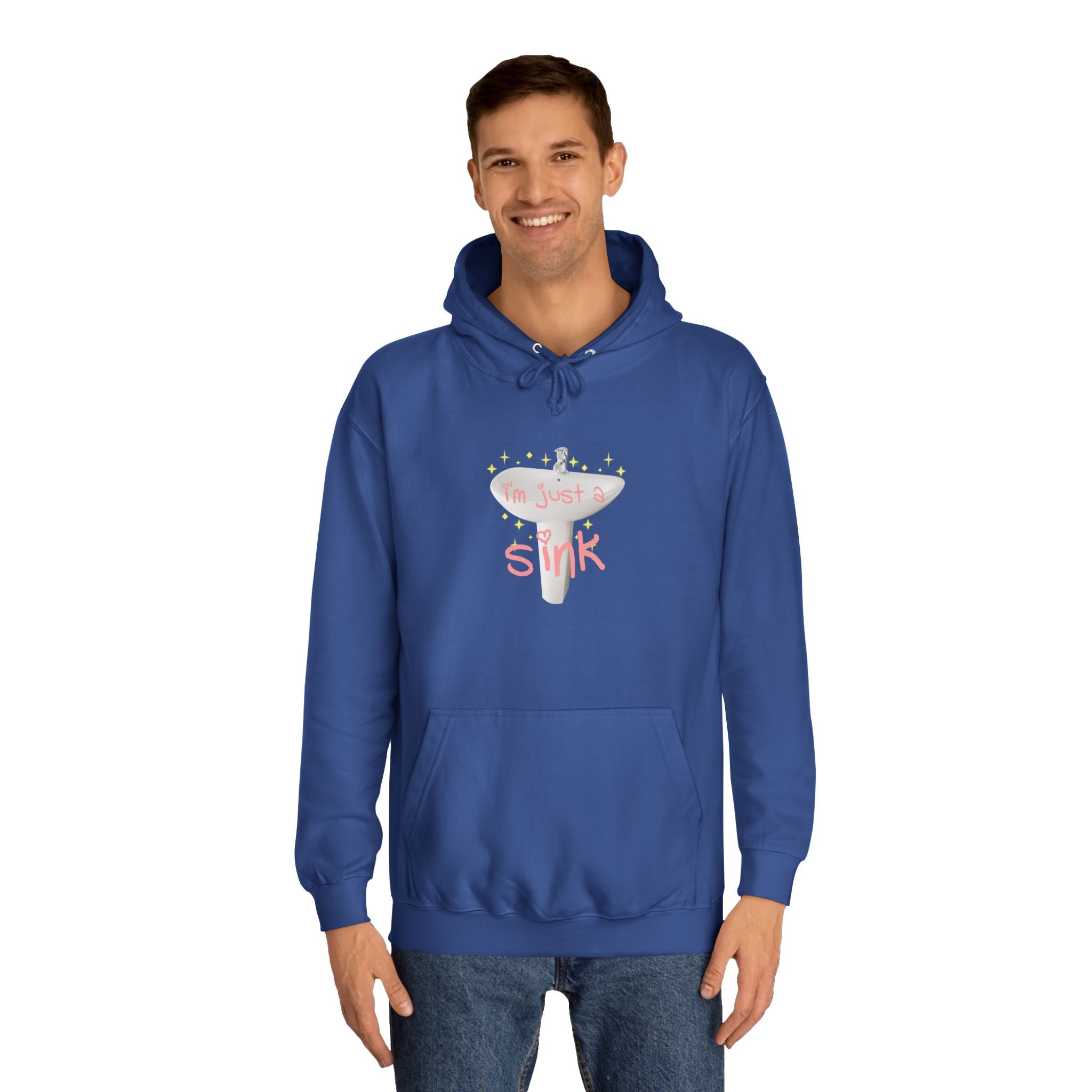 "I'm Just A Sink" Sink - Unisex Artistic College Hoodie