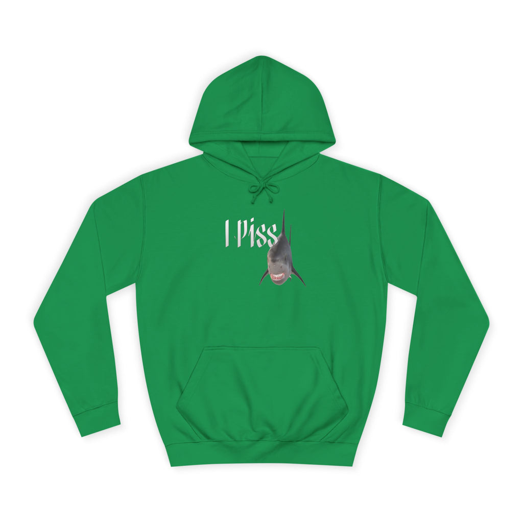 "I Piss" Shark - Unisex Artistic College Hoodie