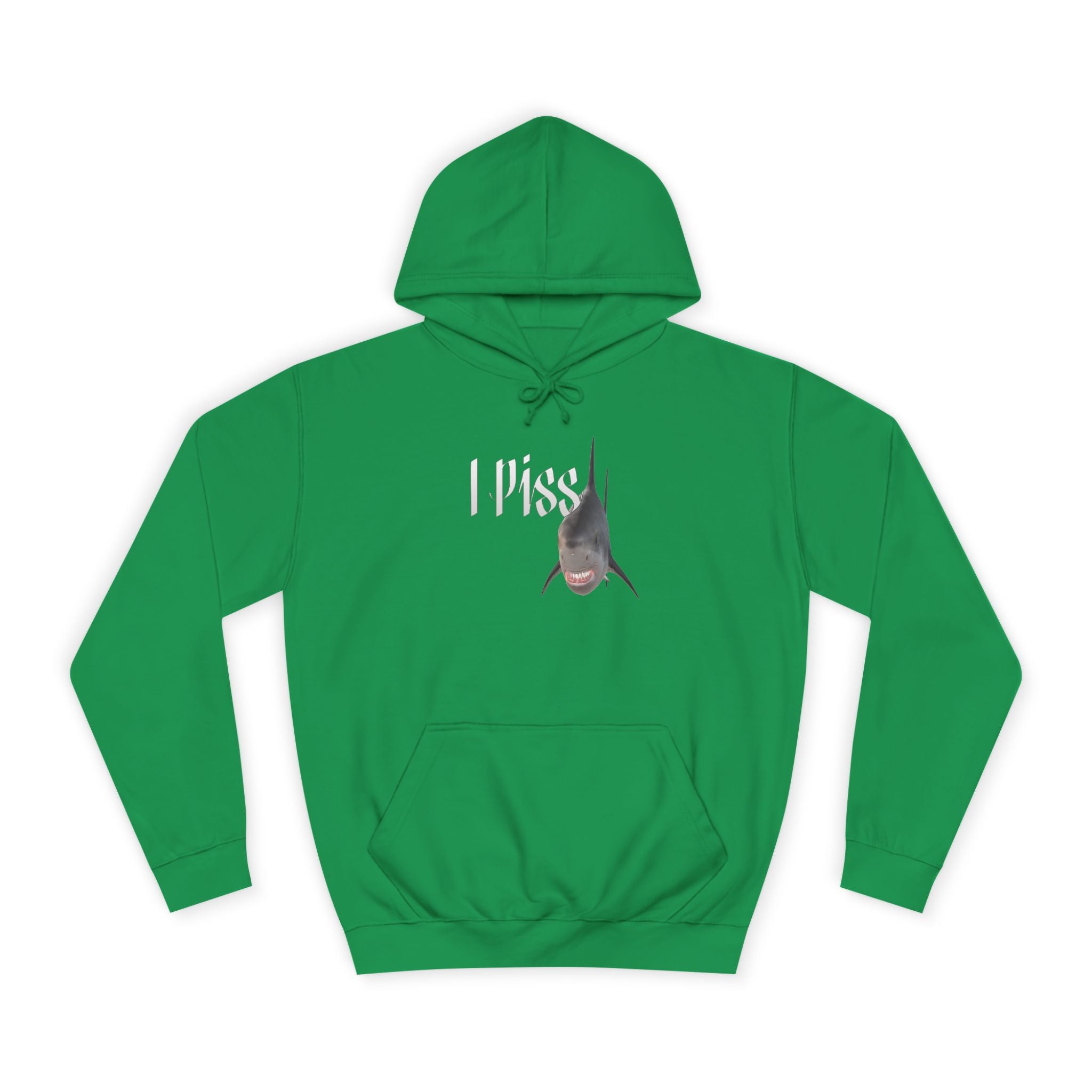 "I Piss" Shark - Unisex Artistic College Hoodie