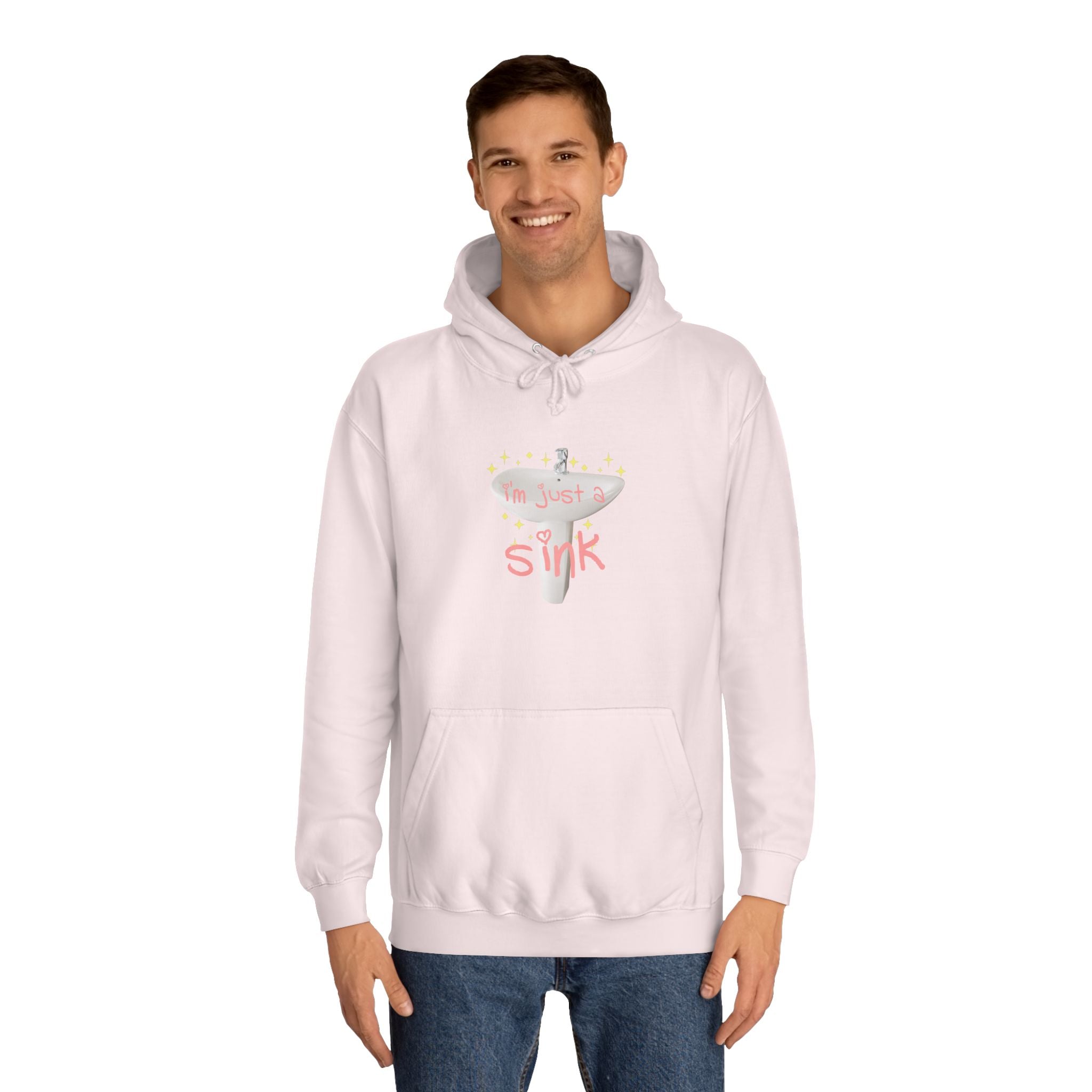 "I'm Just A Sink" Sink - Unisex Artistic College Hoodie