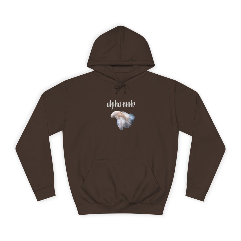 "Alpha Male" Beta Fish - Unisex Artistic College Hoodie