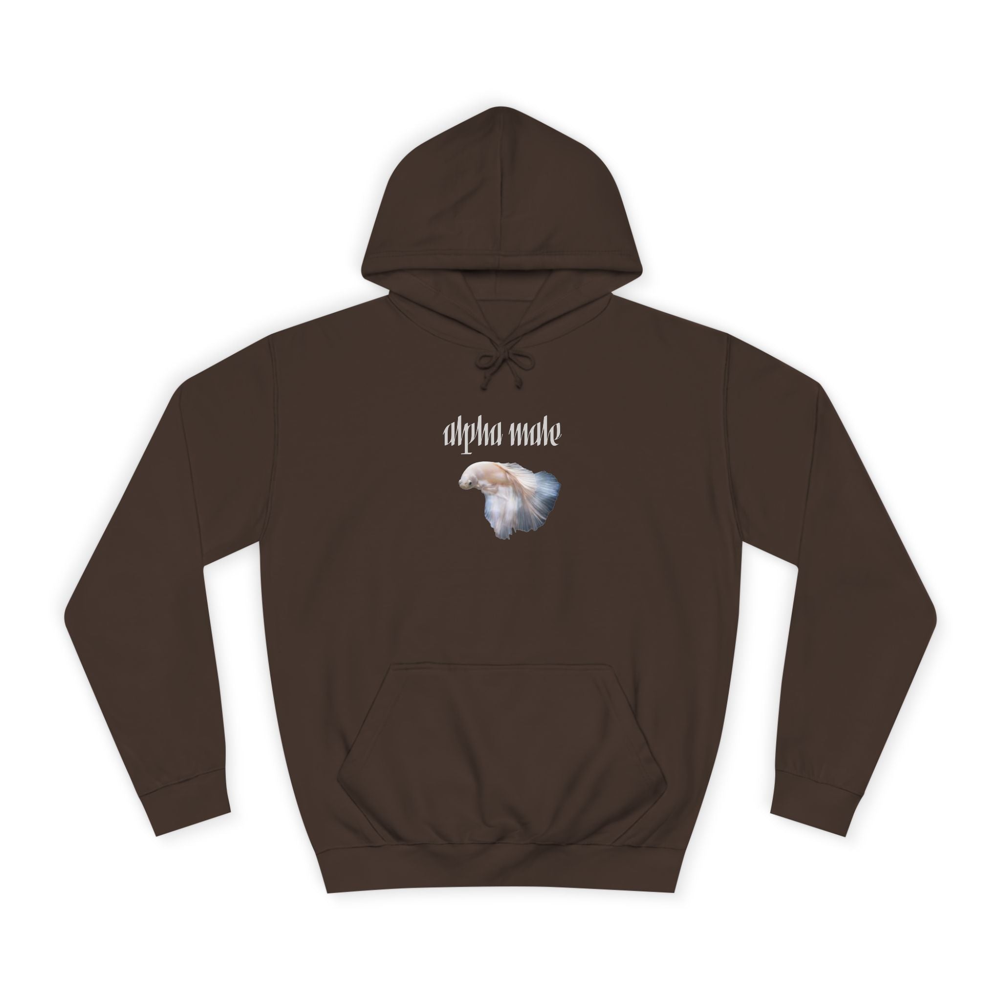 "Alpha Male" Beta Fish - Unisex Artistic College Hoodie