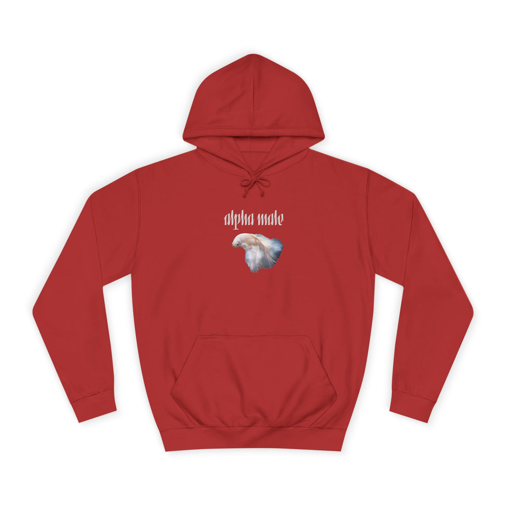 "Alpha Male" Beta Fish - Unisex Artistic College Hoodie