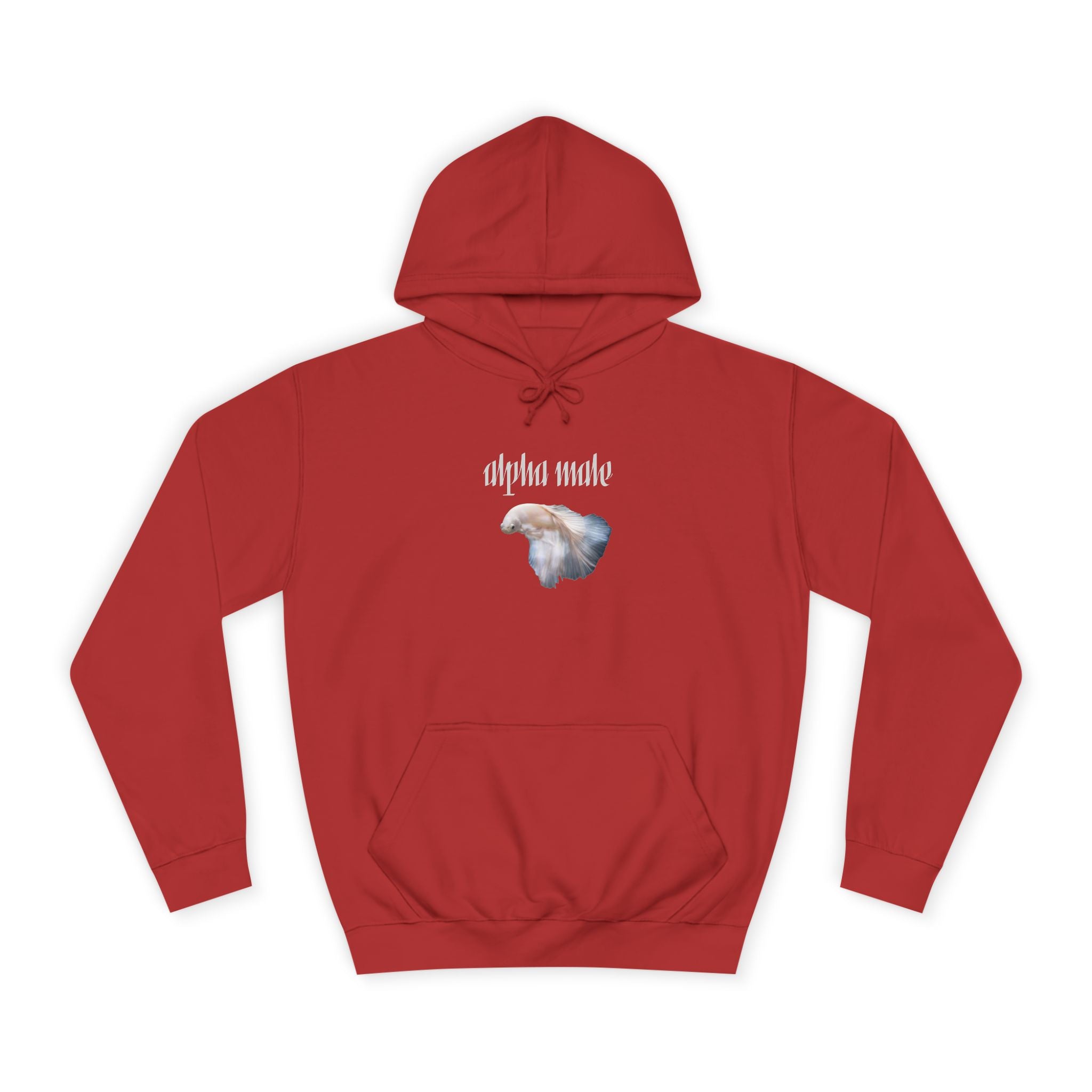 "Alpha Male" Beta Fish - Unisex Artistic College Hoodie