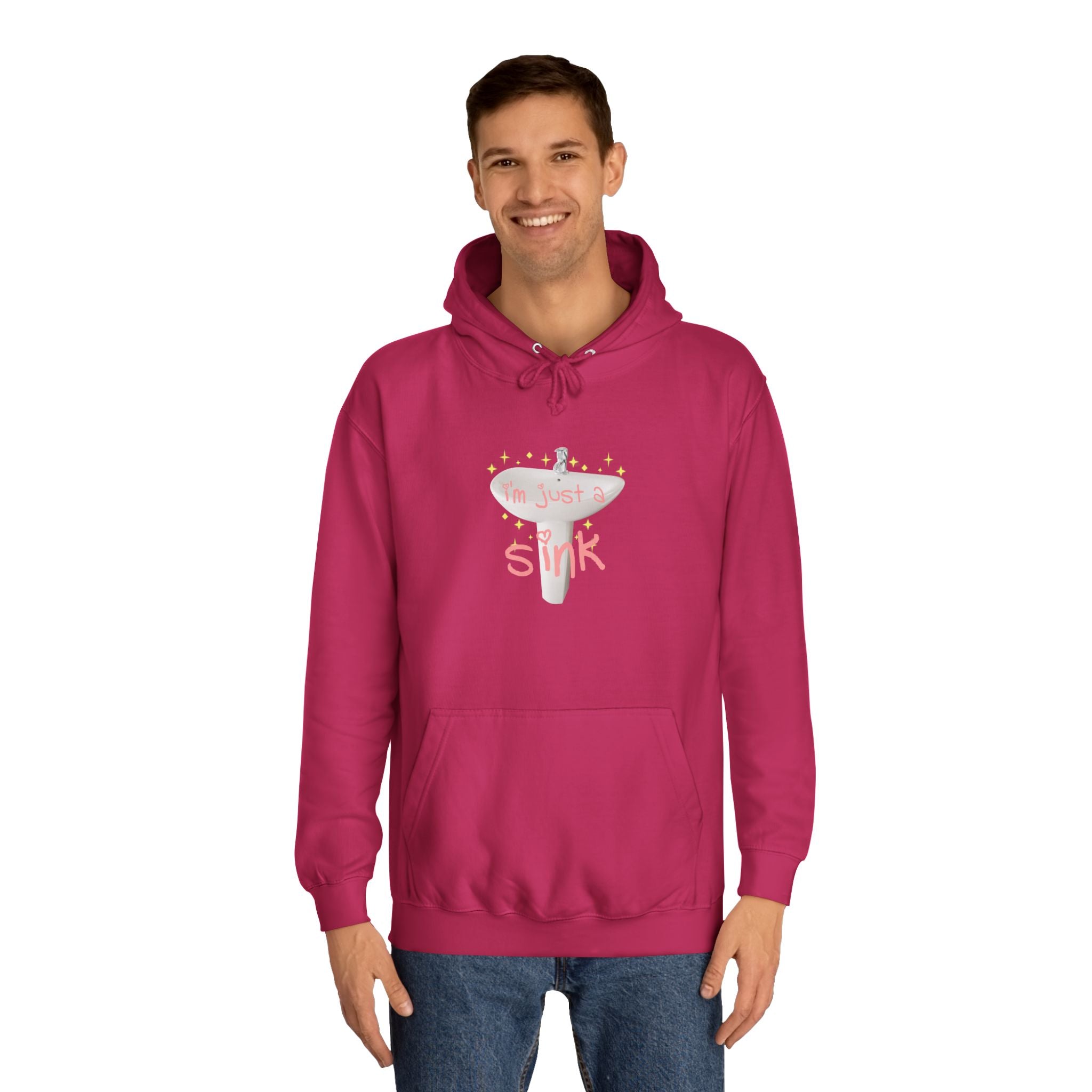 "I'm Just A Sink" Sink - Unisex Artistic College Hoodie