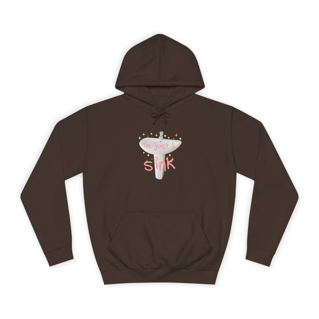 "I'm Just A Sink" Sink - Unisex Artistic College Hoodie