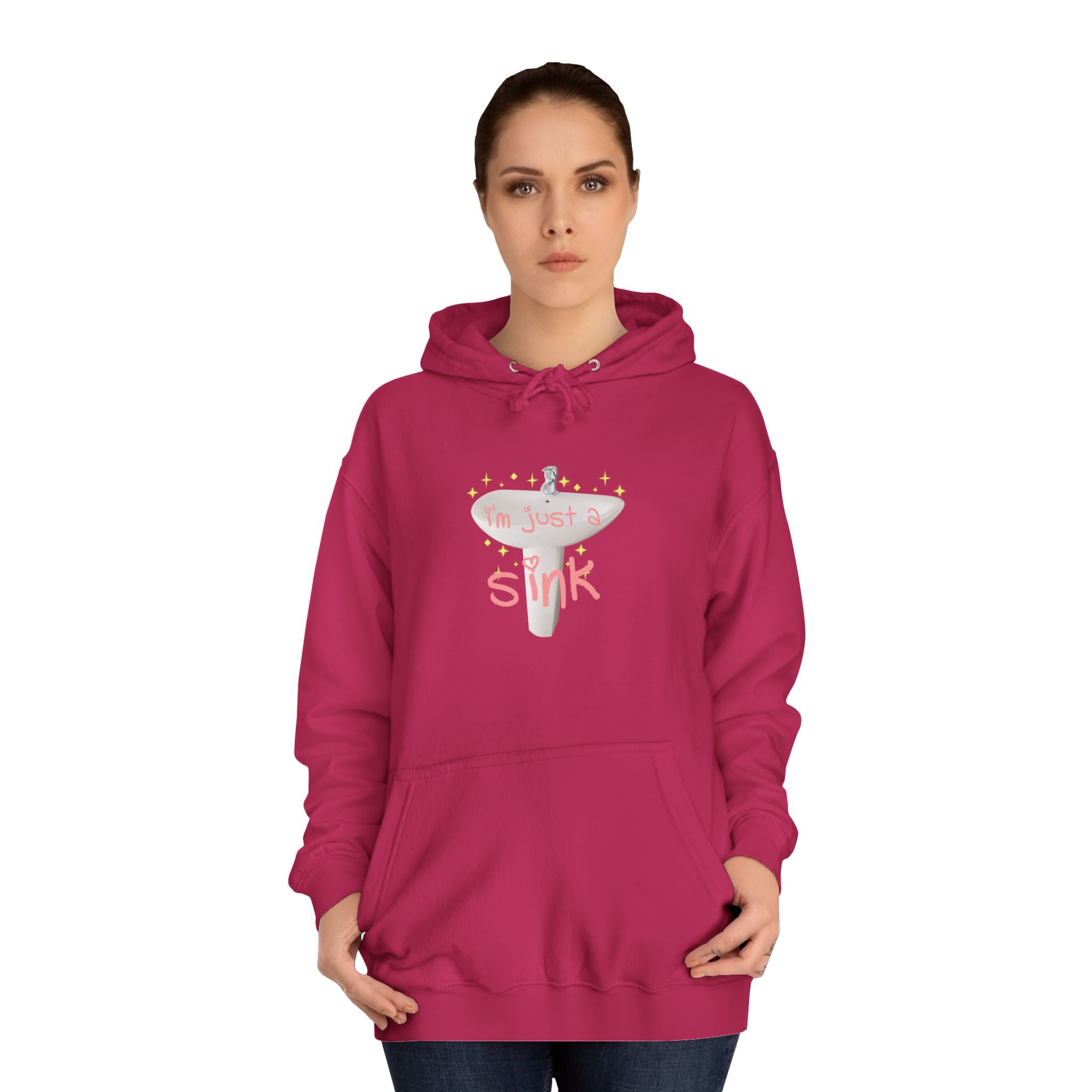 "I'm Just A Sink" Sink - Unisex Artistic College Hoodie