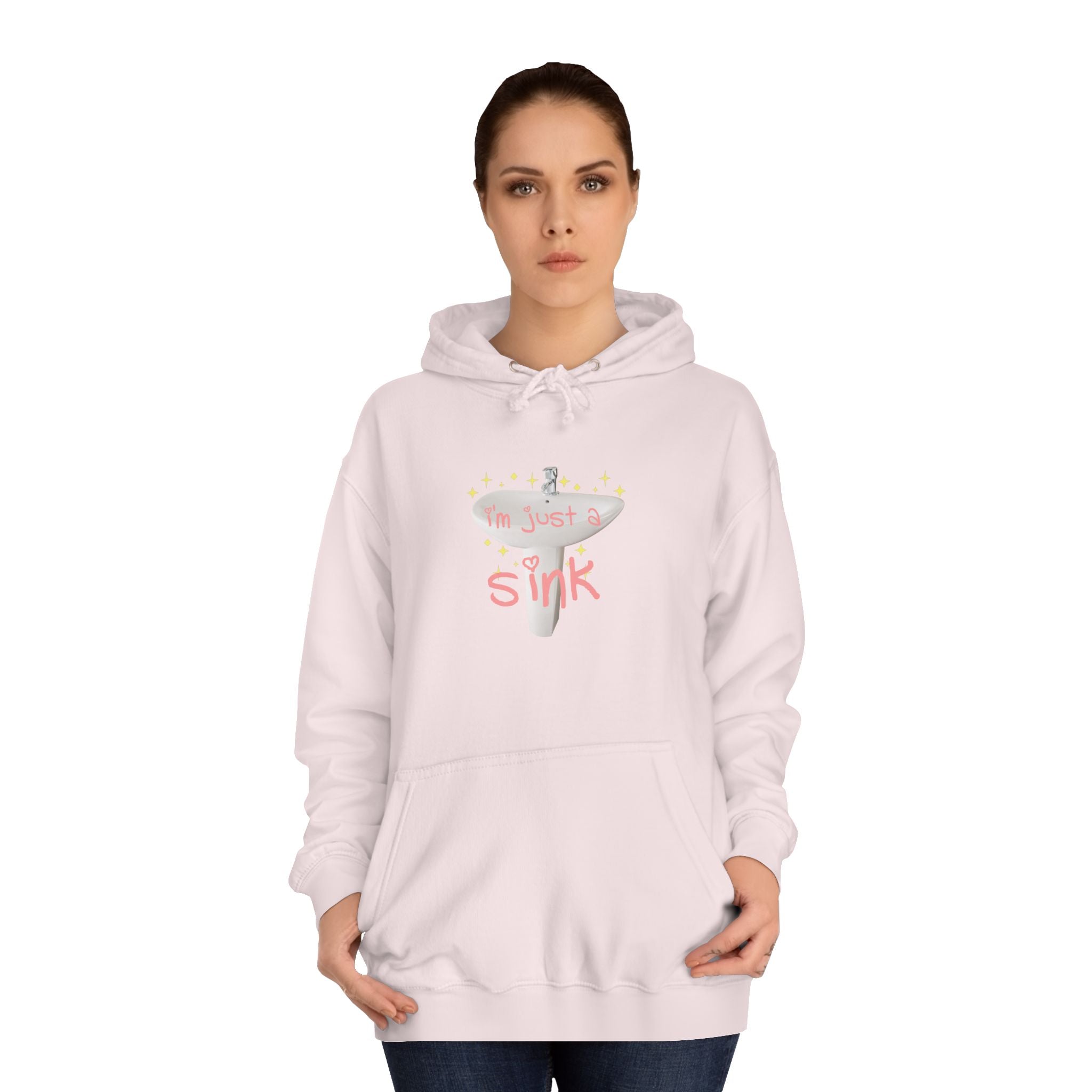 "I'm Just A Sink" Sink - Unisex Artistic College Hoodie