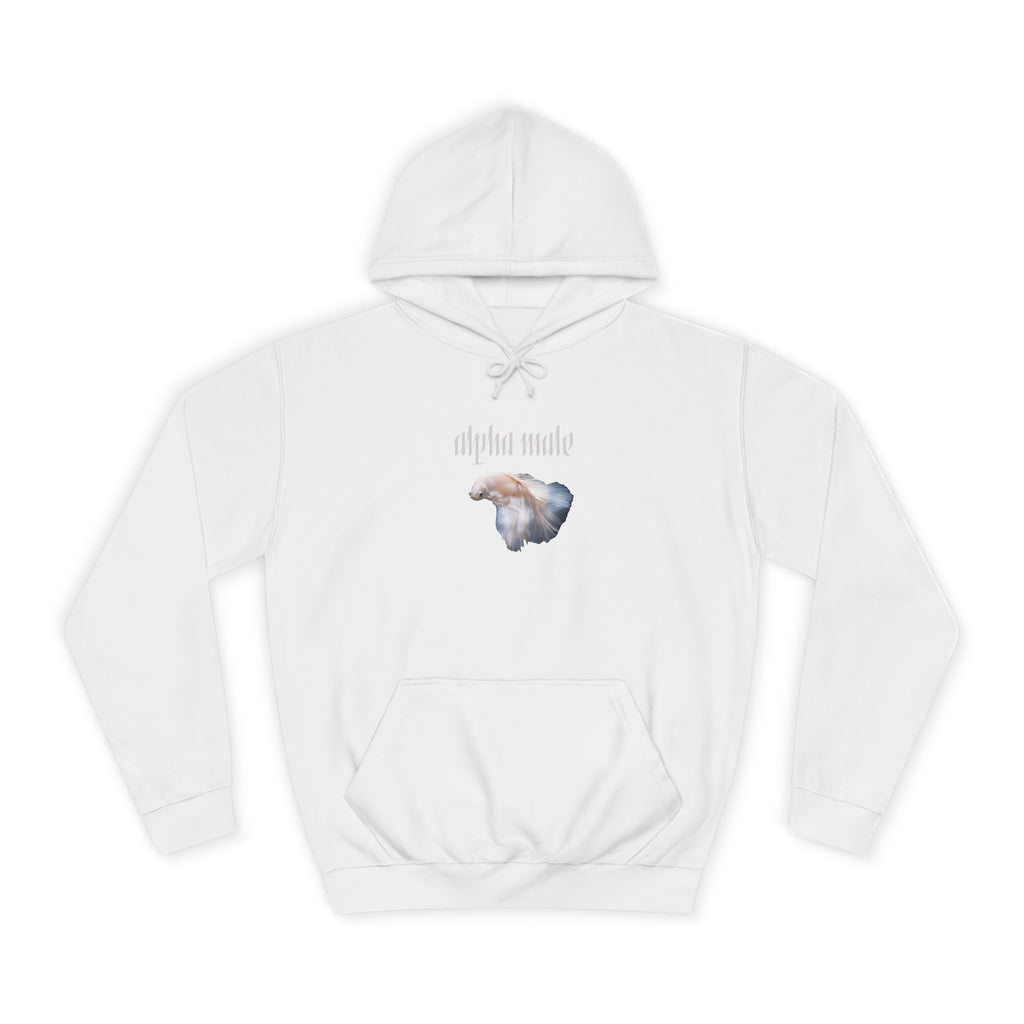 "Alpha Male" Beta Fish - Unisex Artistic College Hoodie
