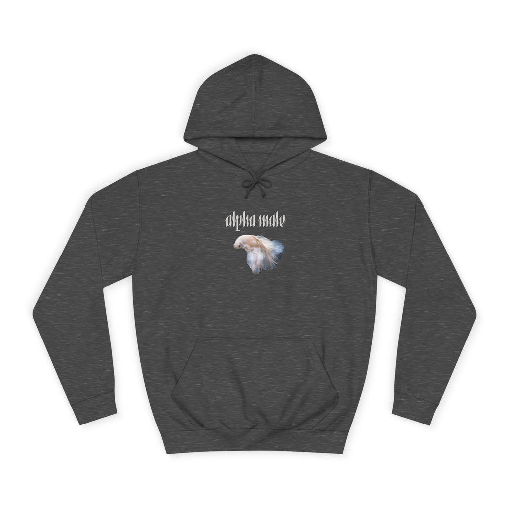"Alpha Male" Beta Fish - Unisex Artistic College Hoodie