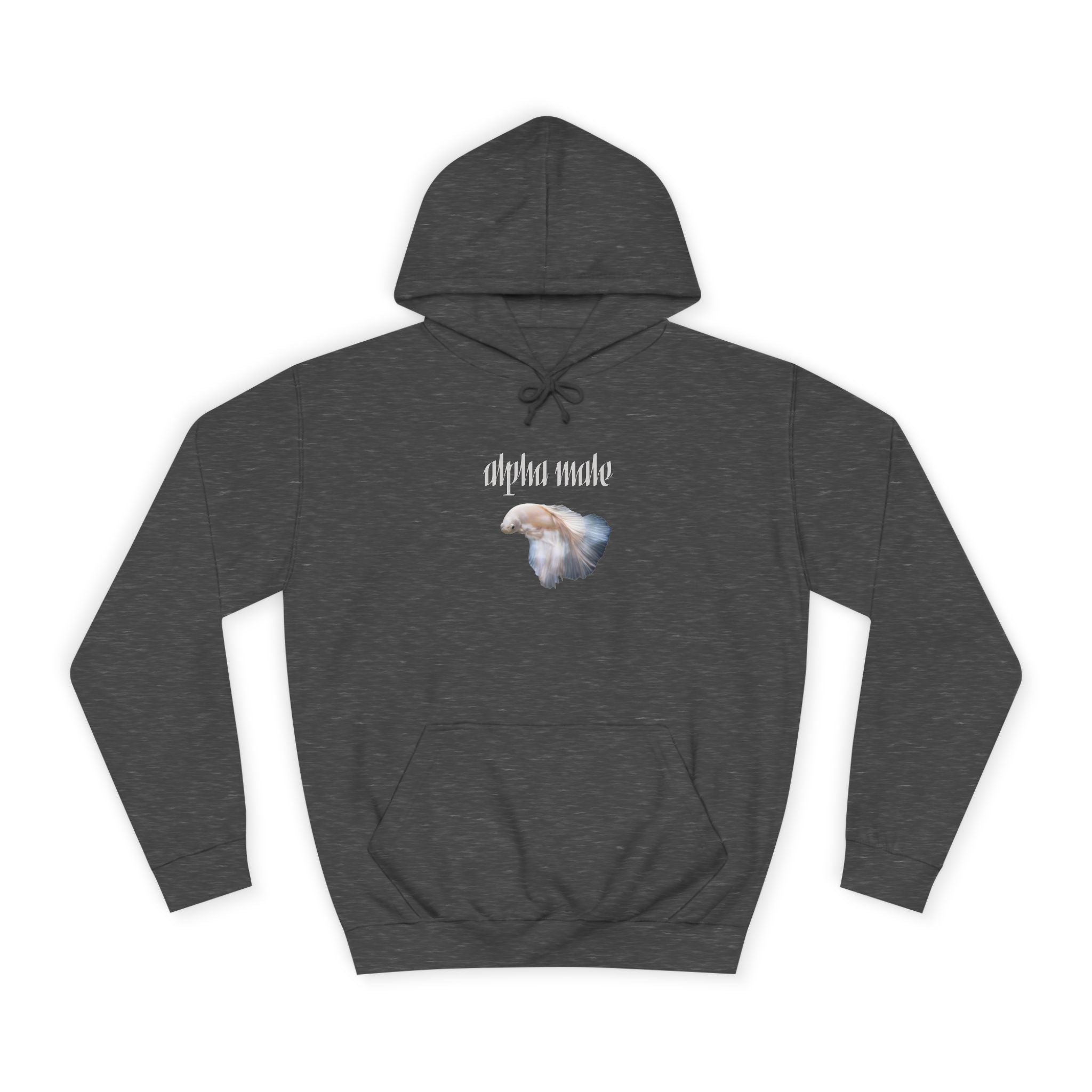 "Alpha Male" Beta Fish - Unisex Artistic College Hoodie