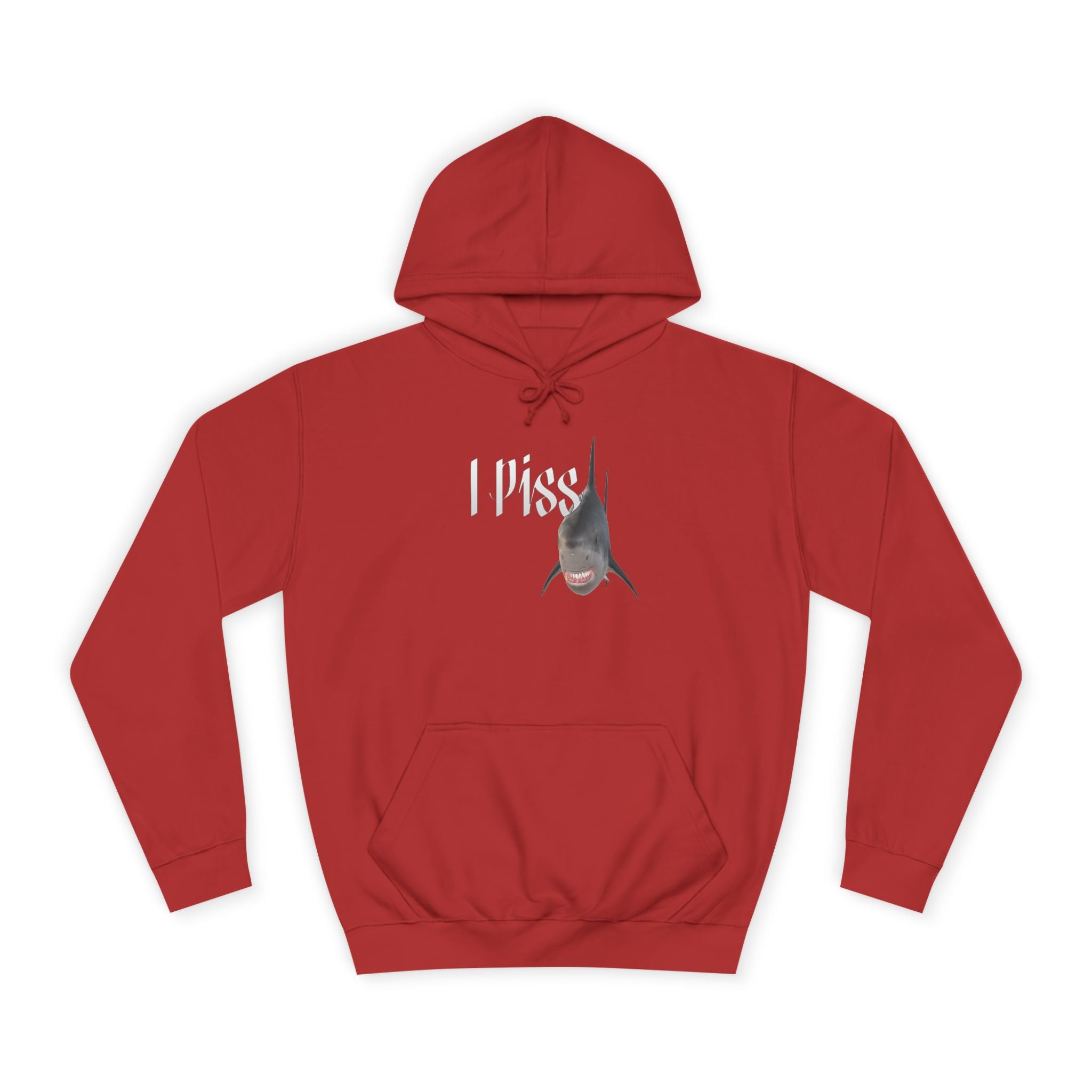 "I Piss" Shark - Unisex Artistic College Hoodie
