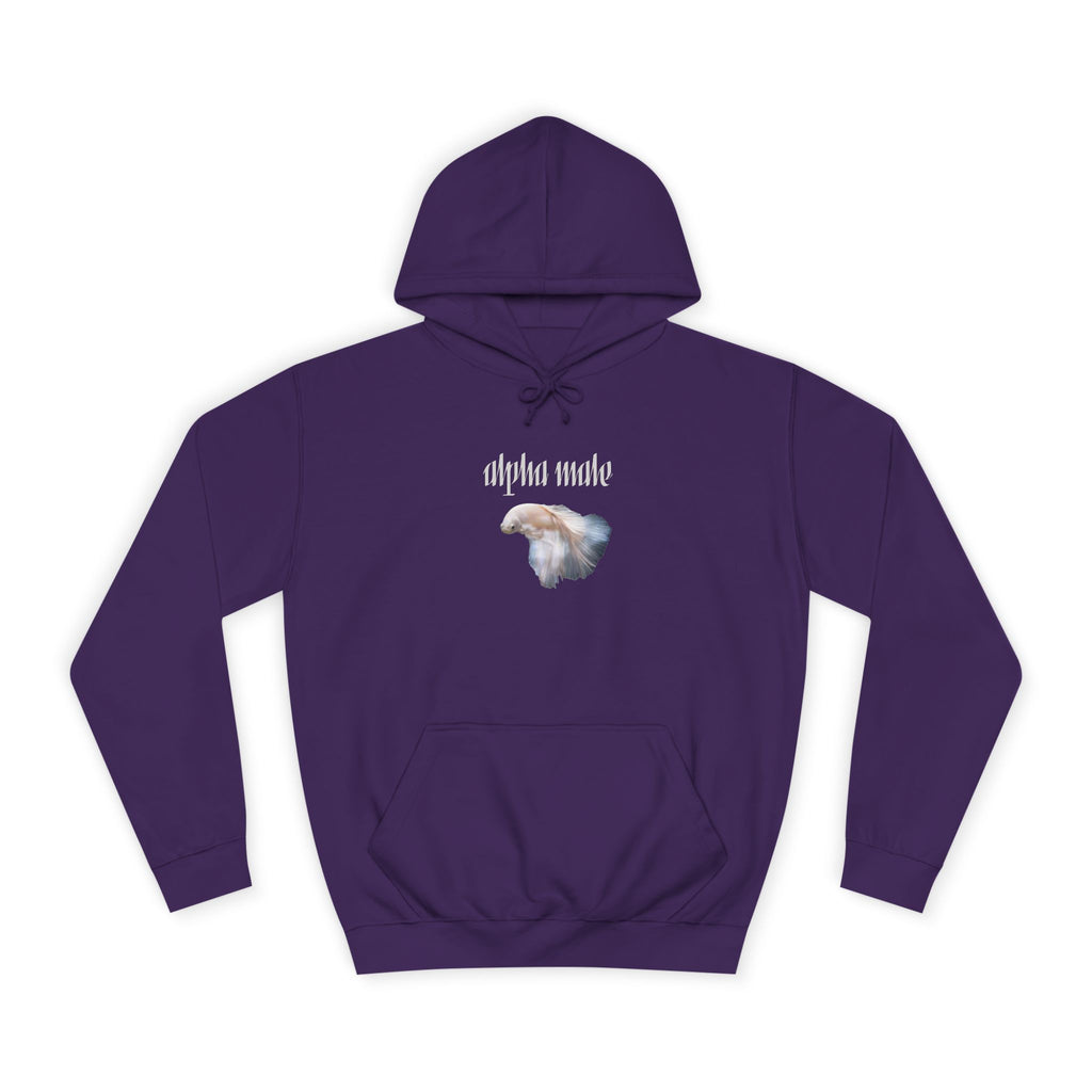 "Alpha Male" Beta Fish - Unisex Artistic College Hoodie