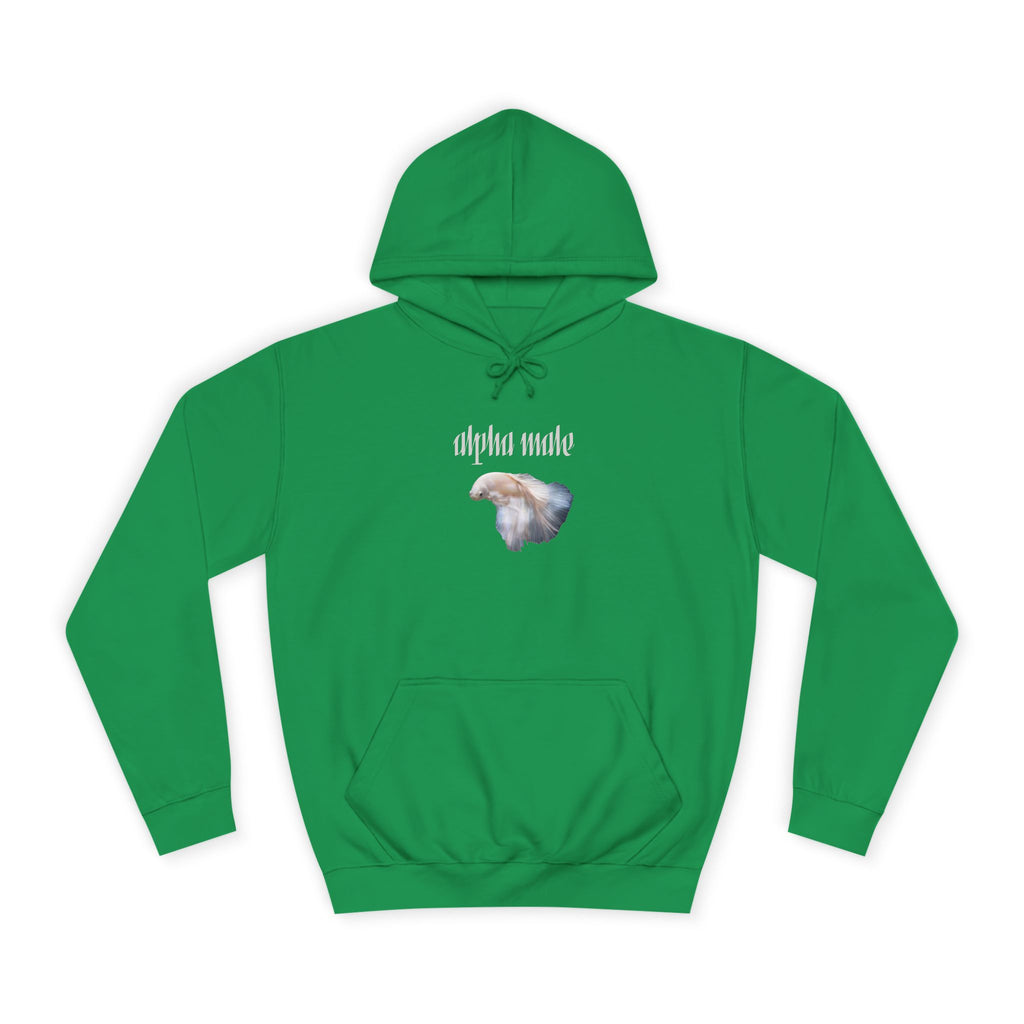"Alpha Male" Beta Fish - Unisex Artistic College Hoodie