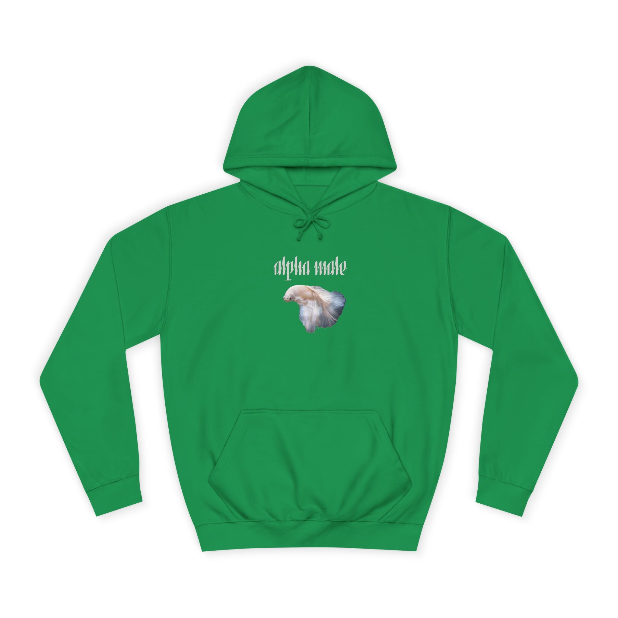 "Alpha Male" Beta Fish - Unisex Artistic College Hoodie