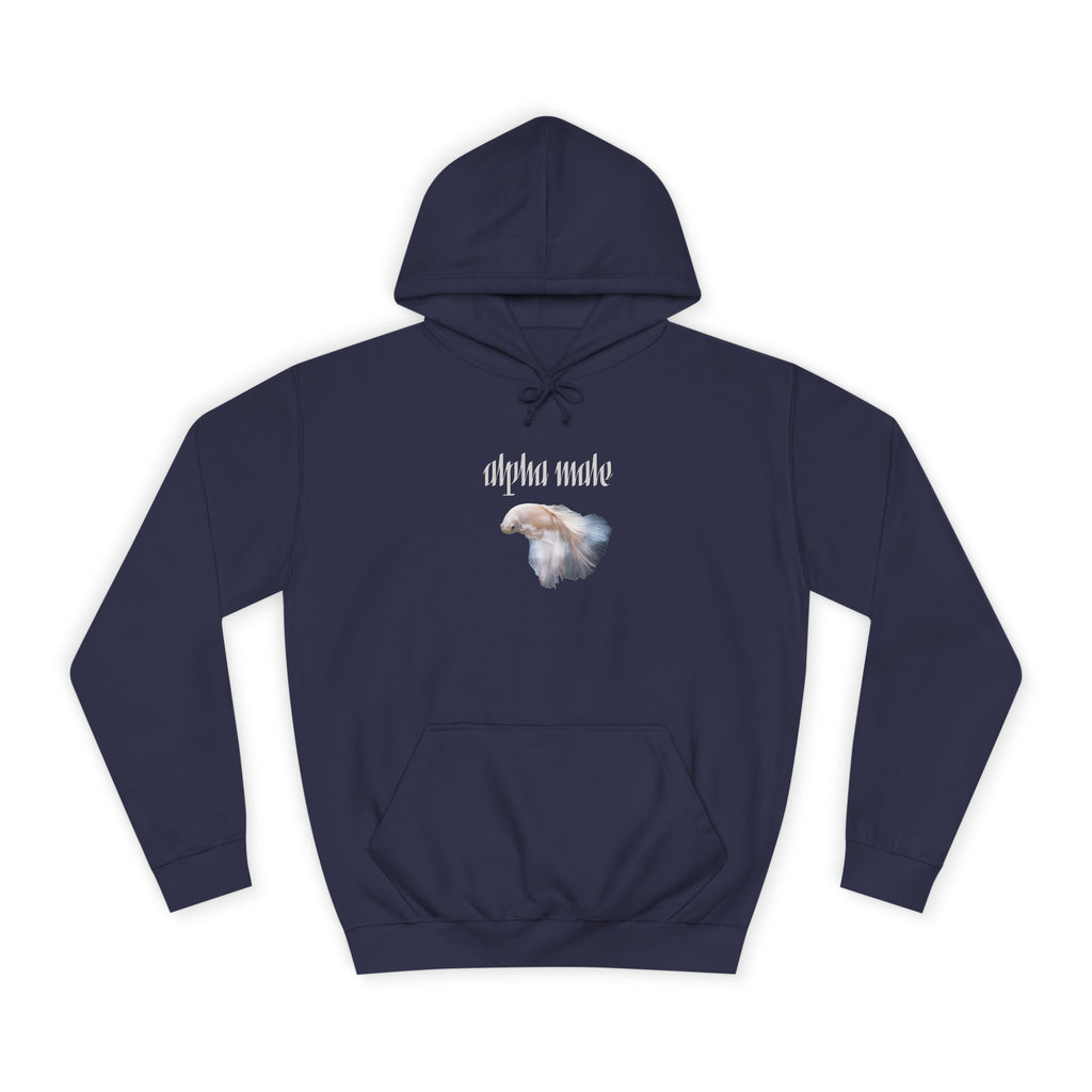 "Alpha Male" Beta Fish - Unisex Artistic College Hoodie