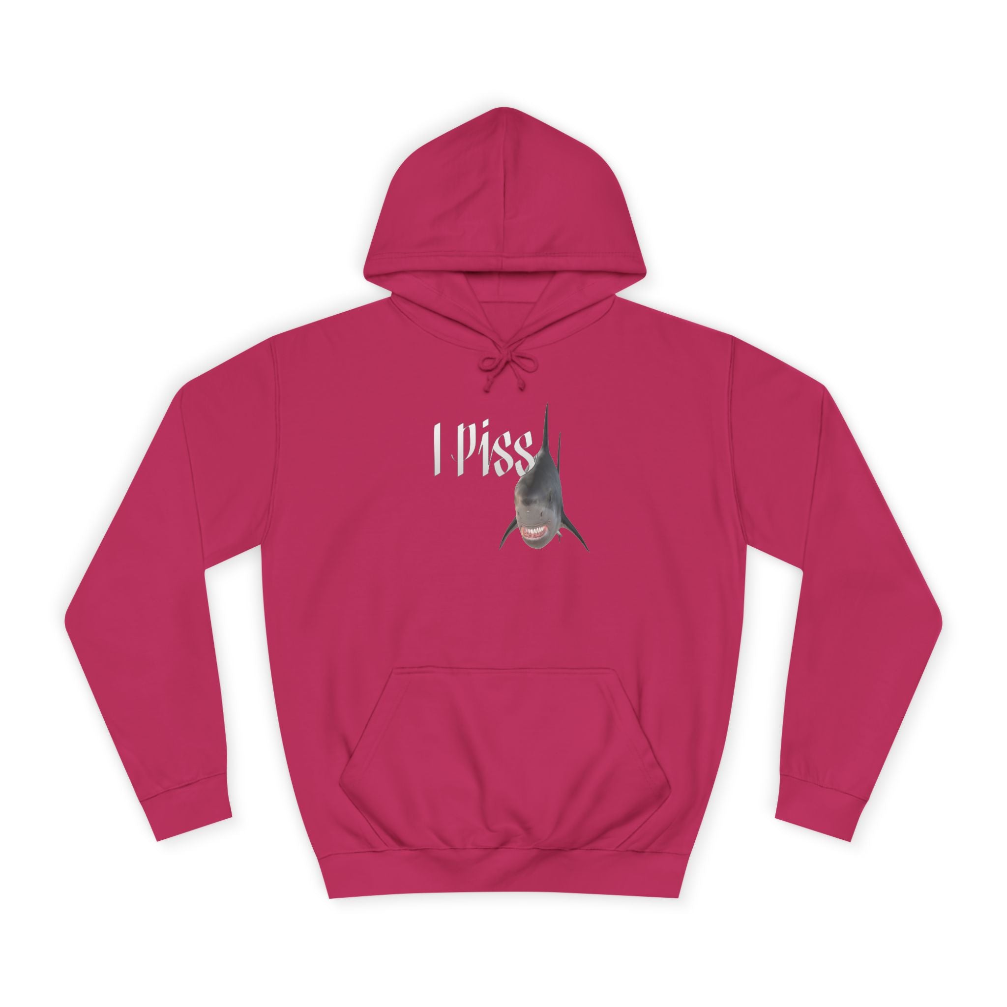 "I Piss" Shark - Unisex Artistic College Hoodie
