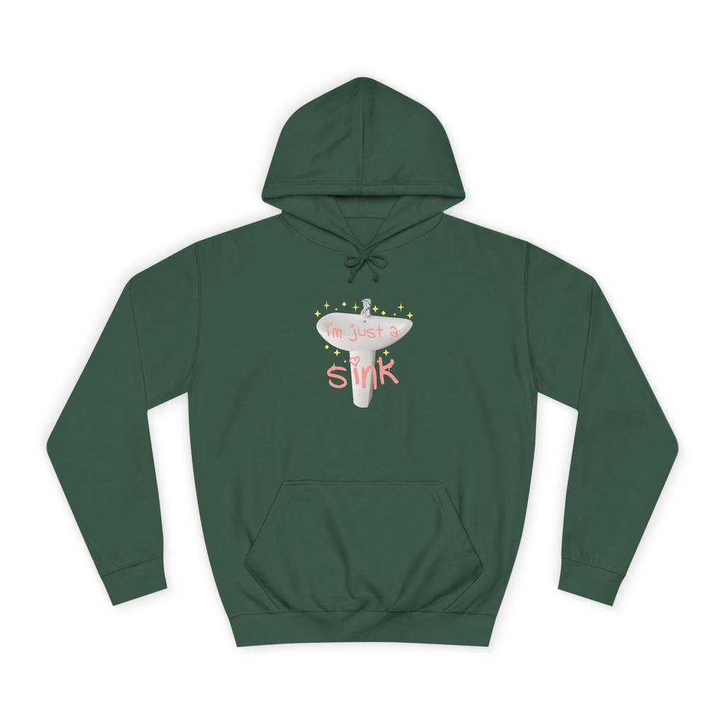 "I'm Just A Sink" Sink - Unisex Artistic College Hoodie
