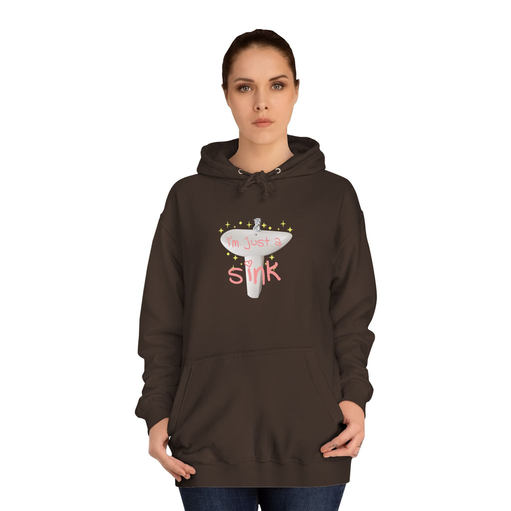 "I'm Just A Sink" Sink - Unisex Artistic College Hoodie