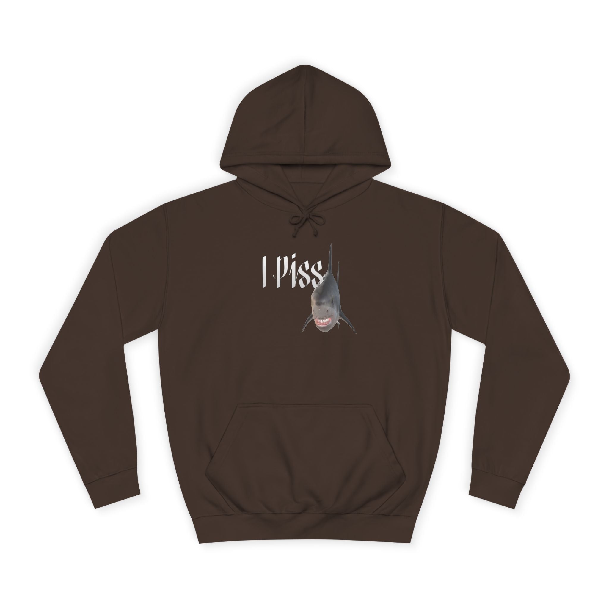 "I Piss" Shark - Unisex Artistic College Hoodie