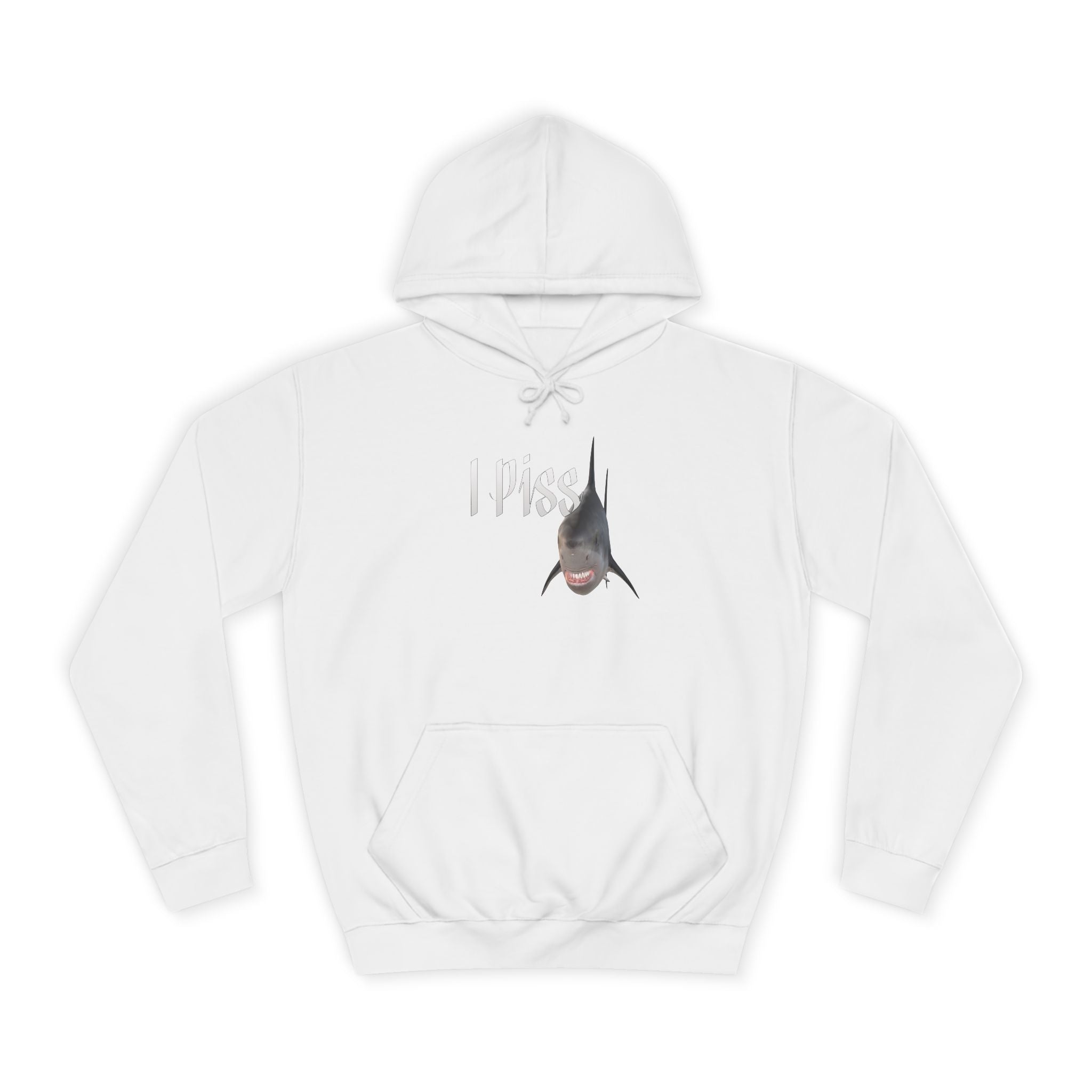 "I Piss" Shark - Unisex Artistic College Hoodie