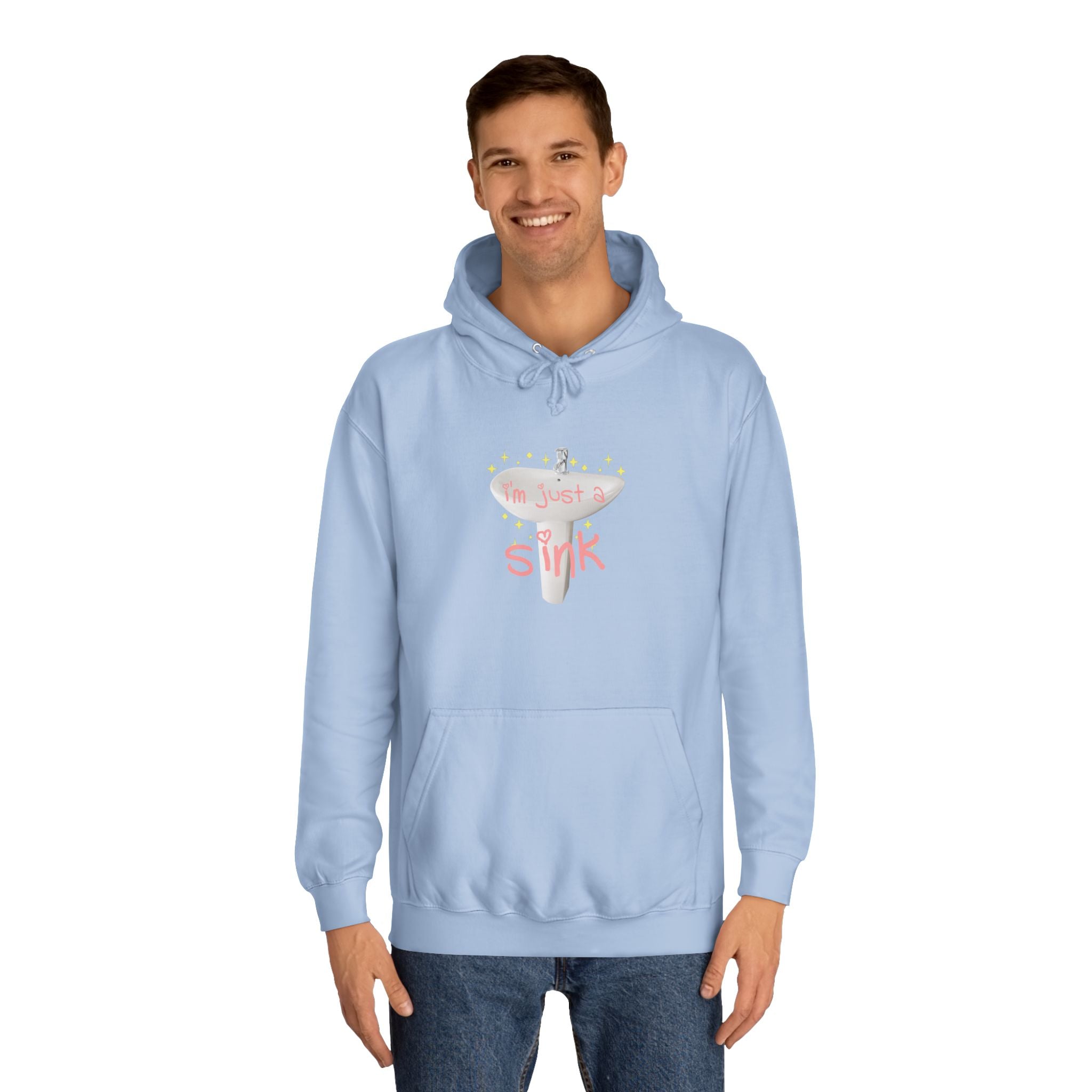 "I'm Just A Sink" Sink - Unisex Artistic College Hoodie
