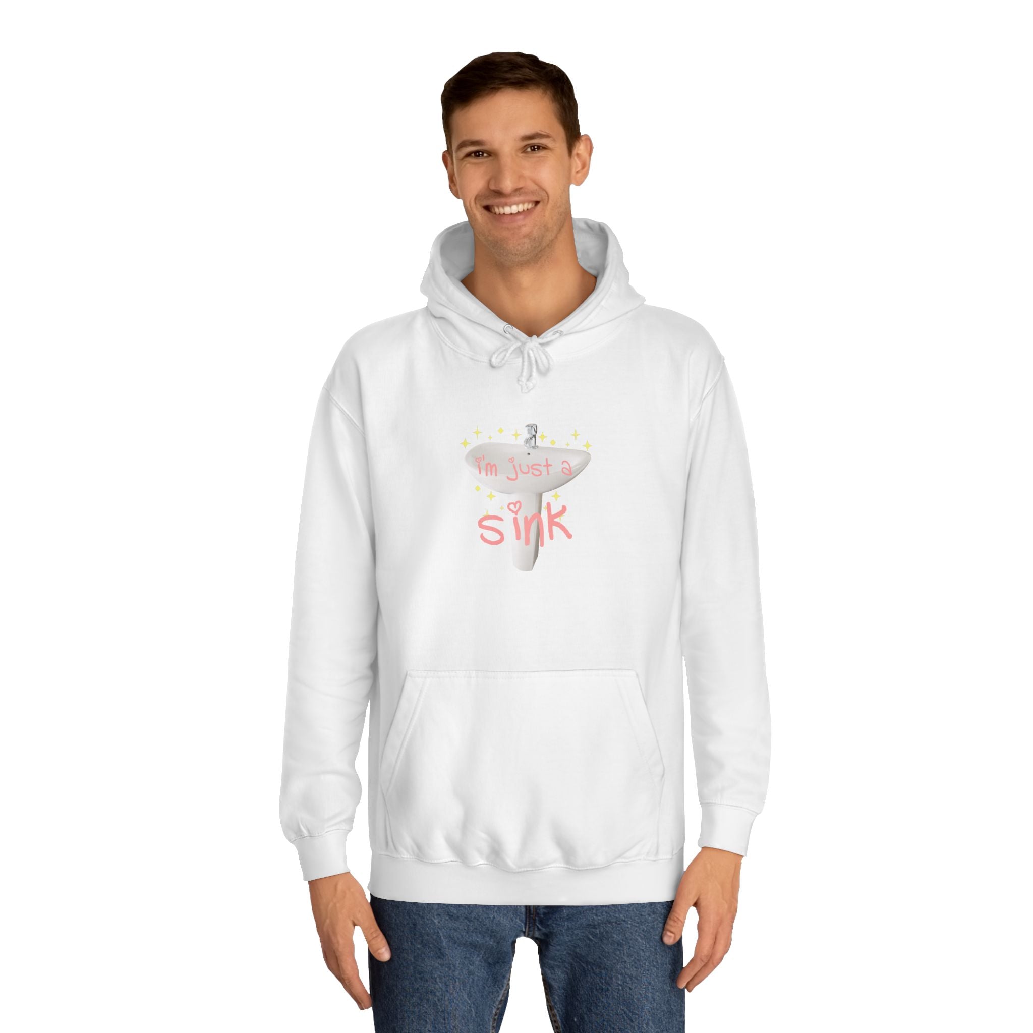 "I'm Just A Sink" Sink - Unisex Artistic College Hoodie