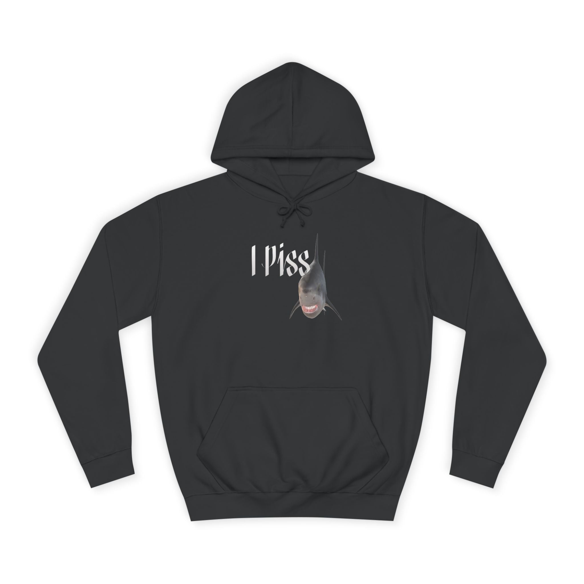 "I Piss" Shark - Unisex Artistic College Hoodie