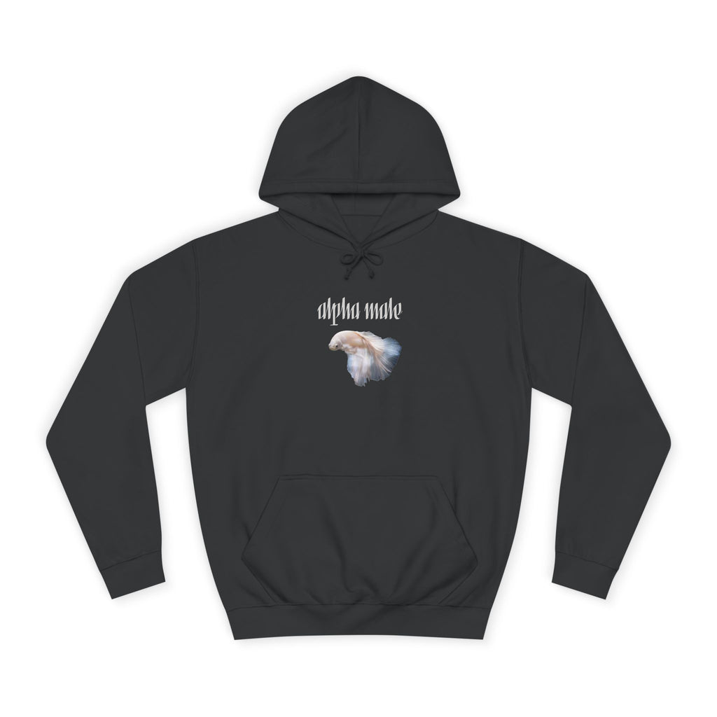 "Alpha Male" Beta Fish - Unisex Artistic College Hoodie