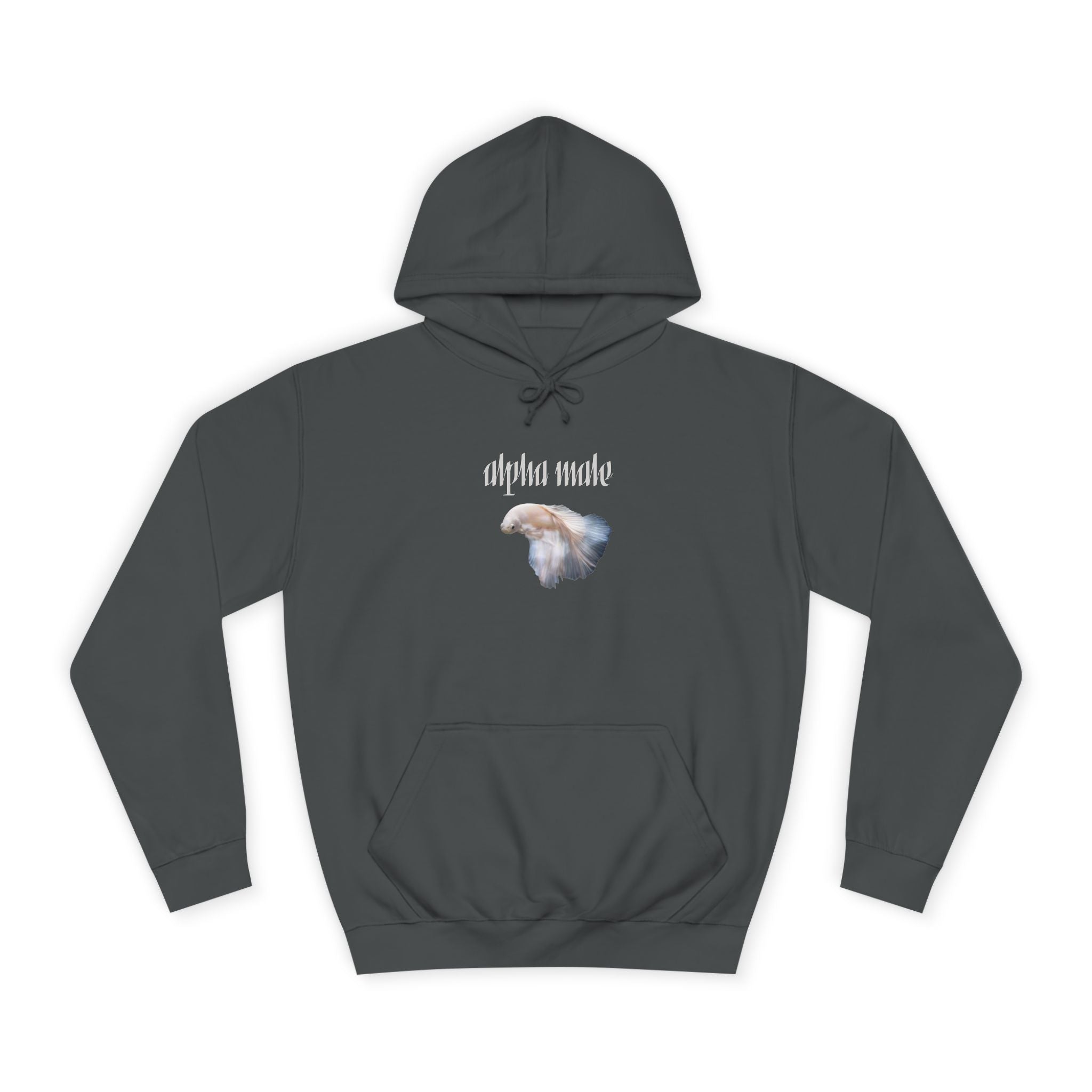"Alpha Male" Beta Fish - Unisex Artistic College Hoodie