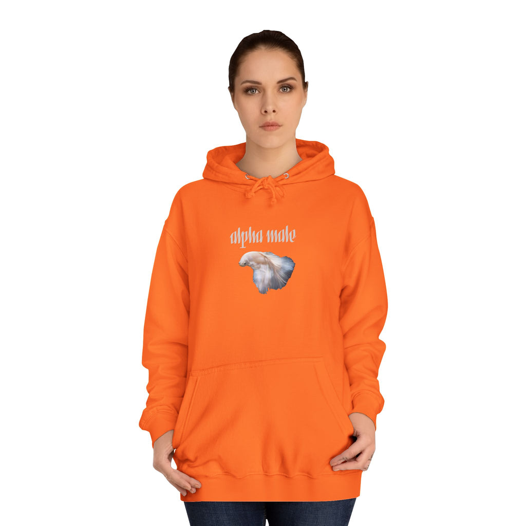 "Alpha Male" Beta Fish - Unisex Artistic College Hoodie