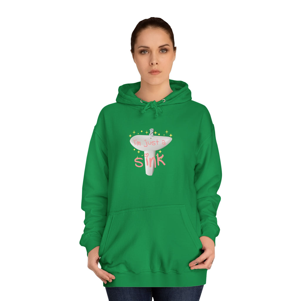 "I'm Just A Sink" Sink - Unisex Artistic College Hoodie