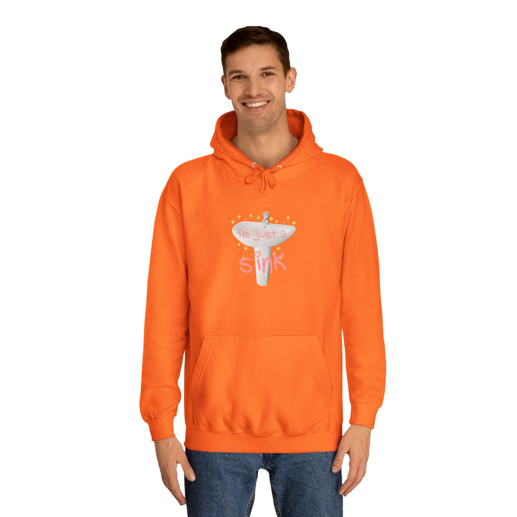 "I'm Just A Sink" Sink - Unisex Artistic College Hoodie