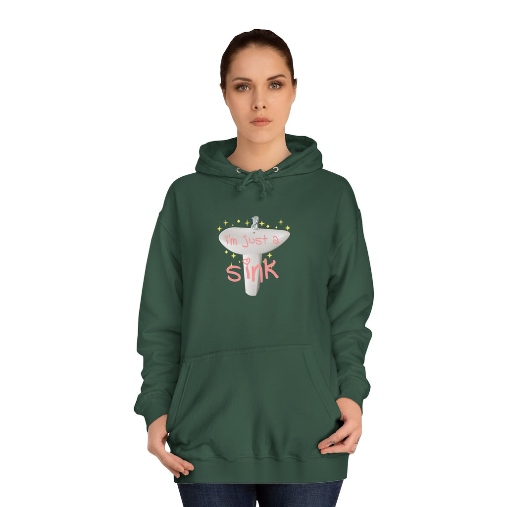 "I'm Just A Sink" Sink - Unisex Artistic College Hoodie