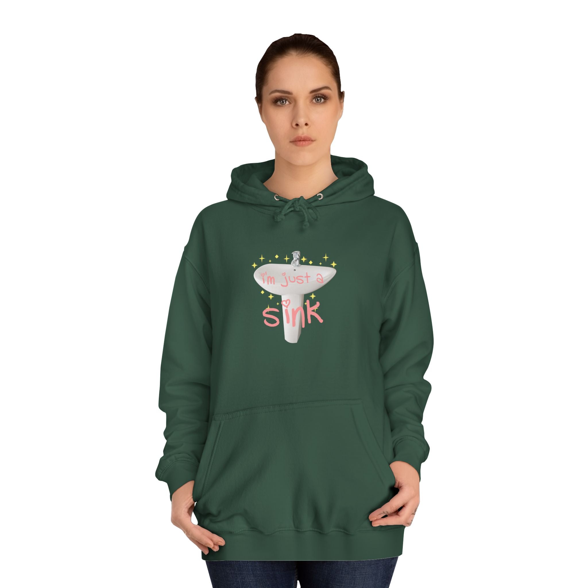"I'm Just A Sink" Sink - Unisex Artistic College Hoodie