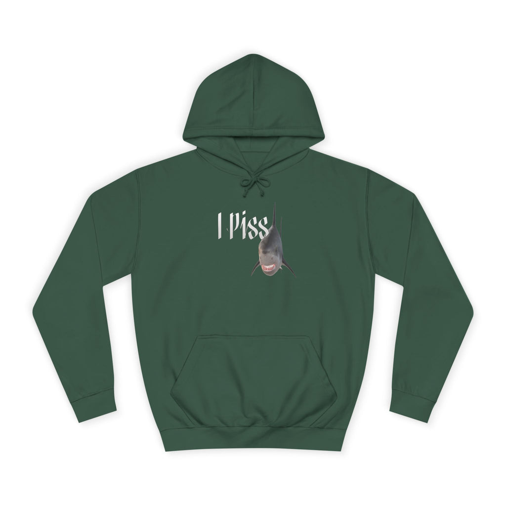 "I Piss" Shark - Unisex Artistic College Hoodie