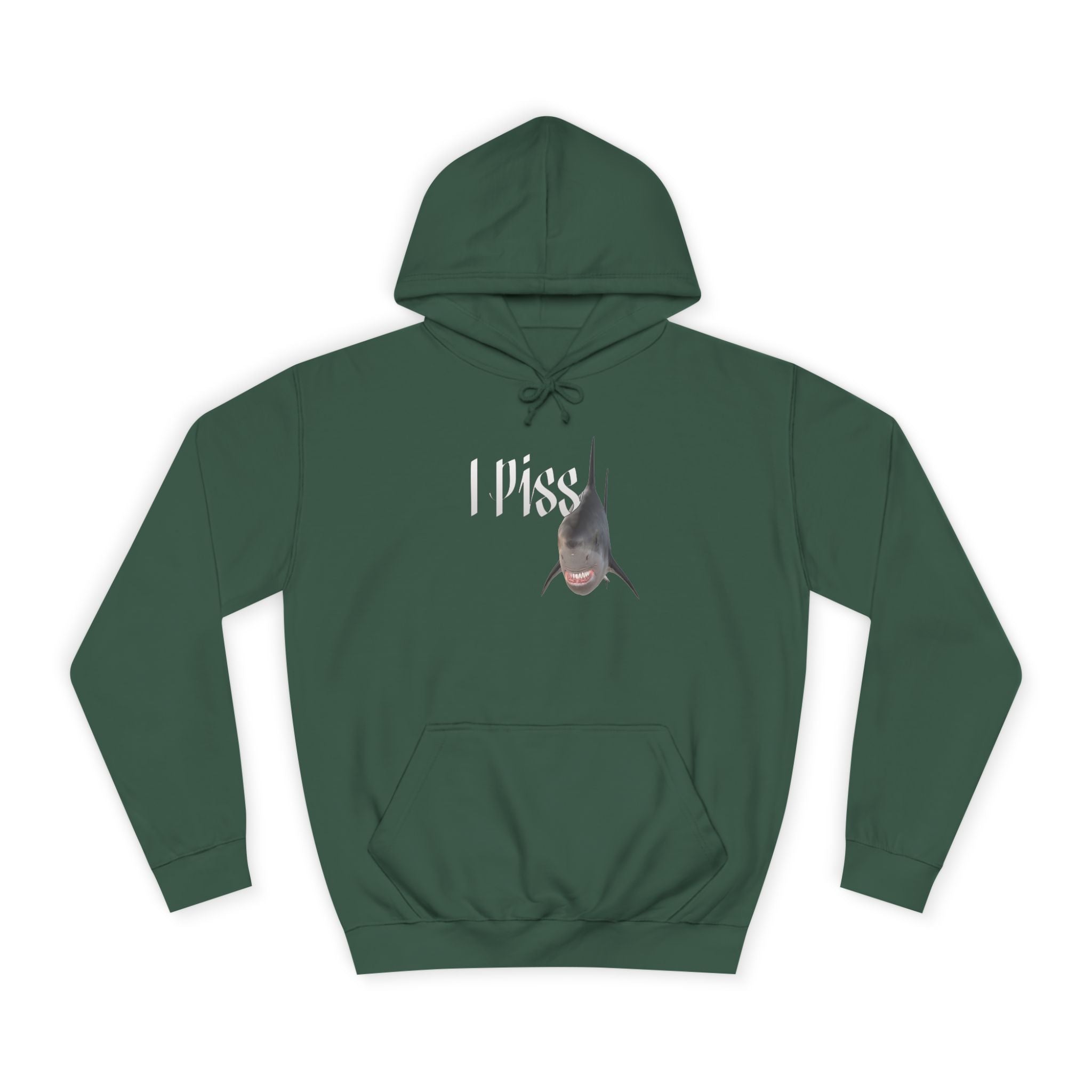 "I Piss" Shark - Unisex Artistic College Hoodie