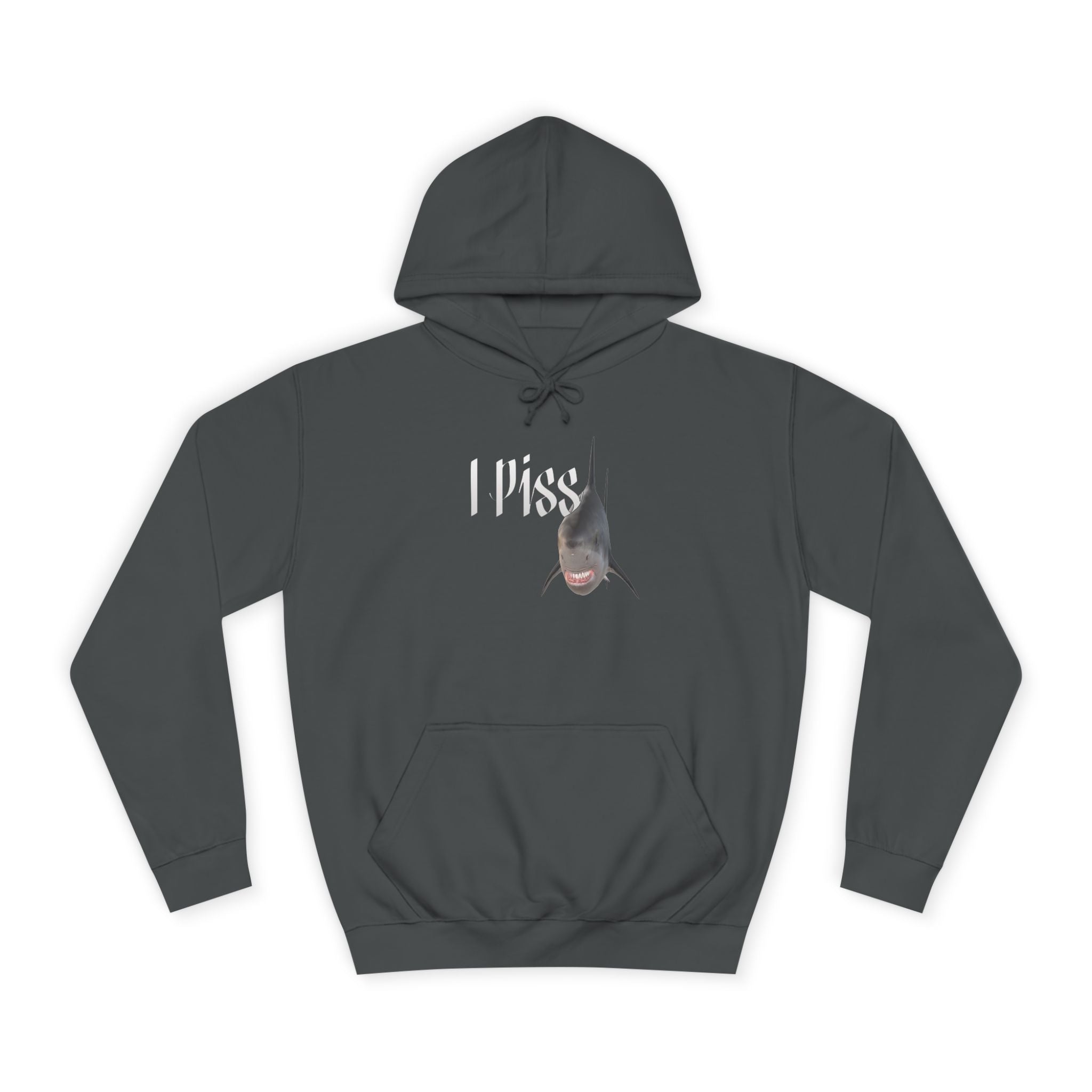 "I Piss" Shark - Unisex Artistic College Hoodie