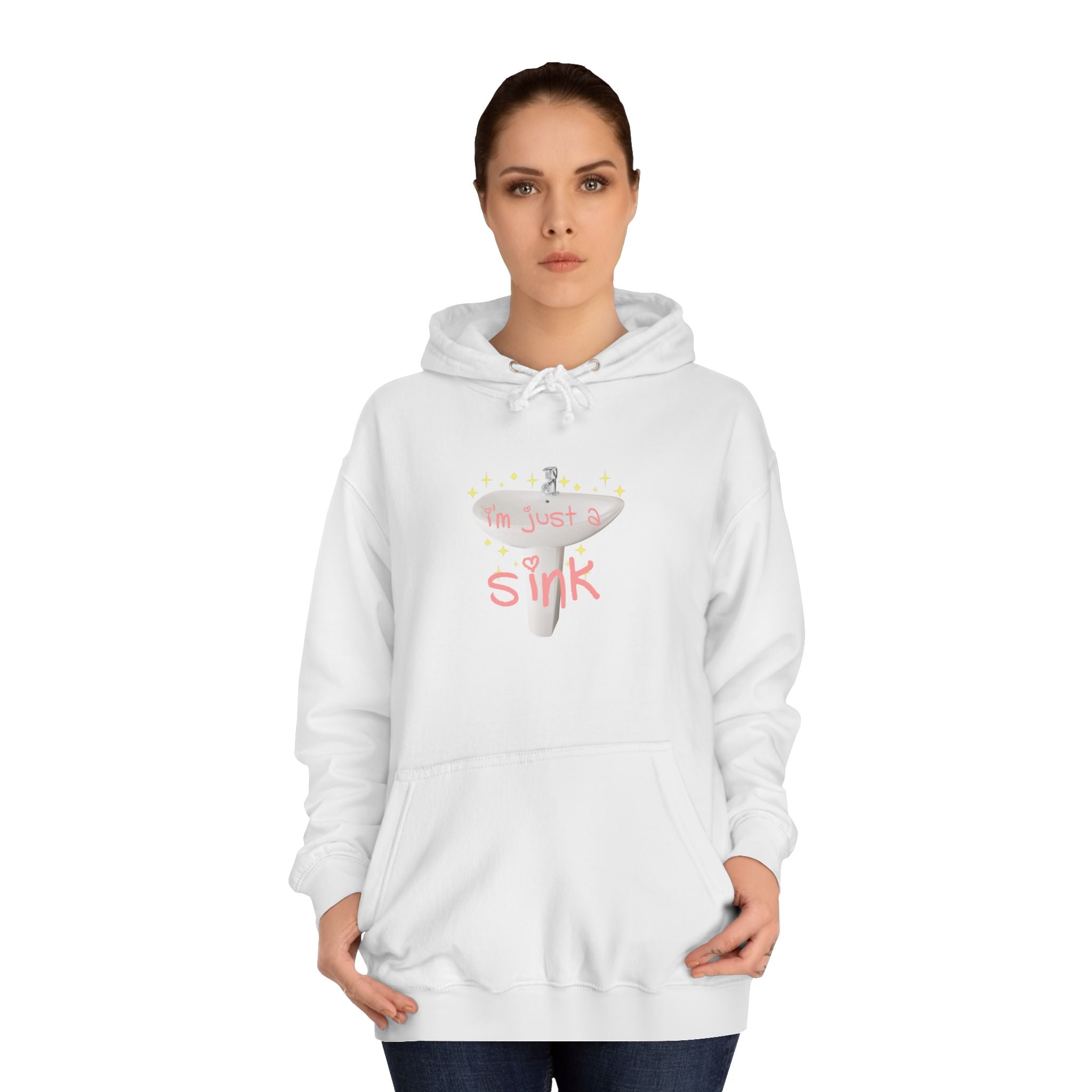 "I'm Just A Sink" Sink - Unisex Artistic College Hoodie