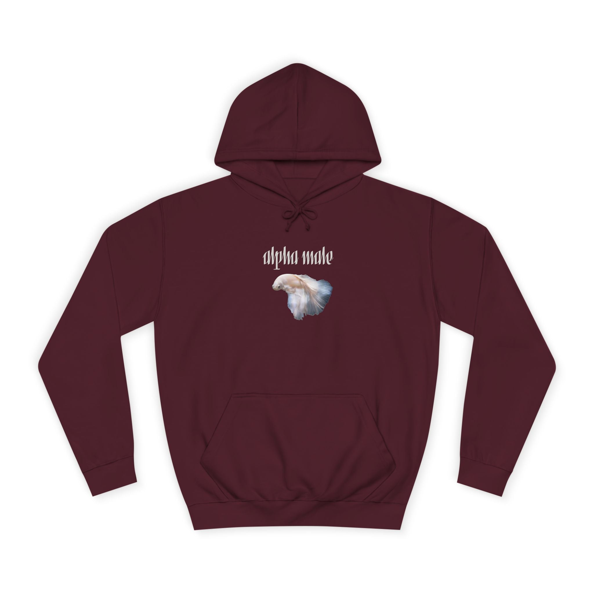 "Alpha Male" Beta Fish - Unisex Artistic College Hoodie