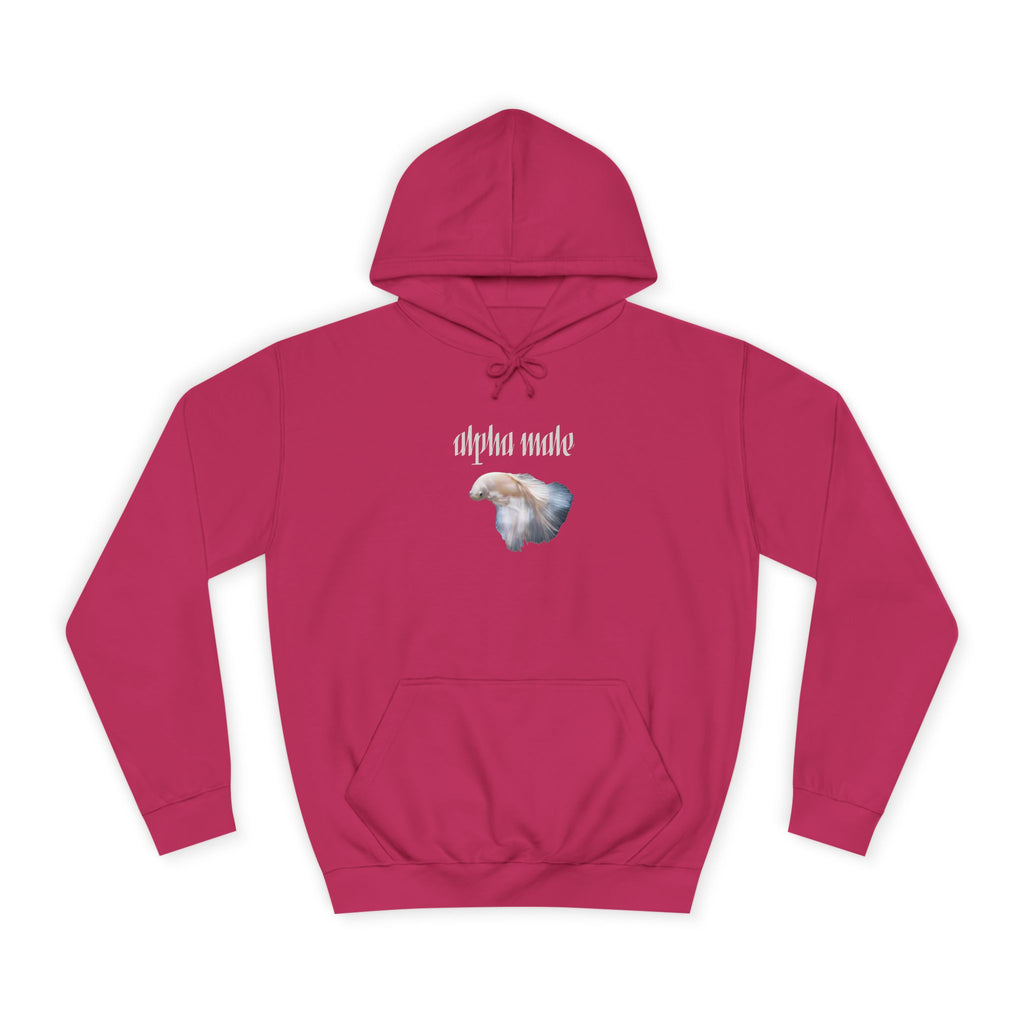 "Alpha Male" Beta Fish - Unisex Artistic College Hoodie