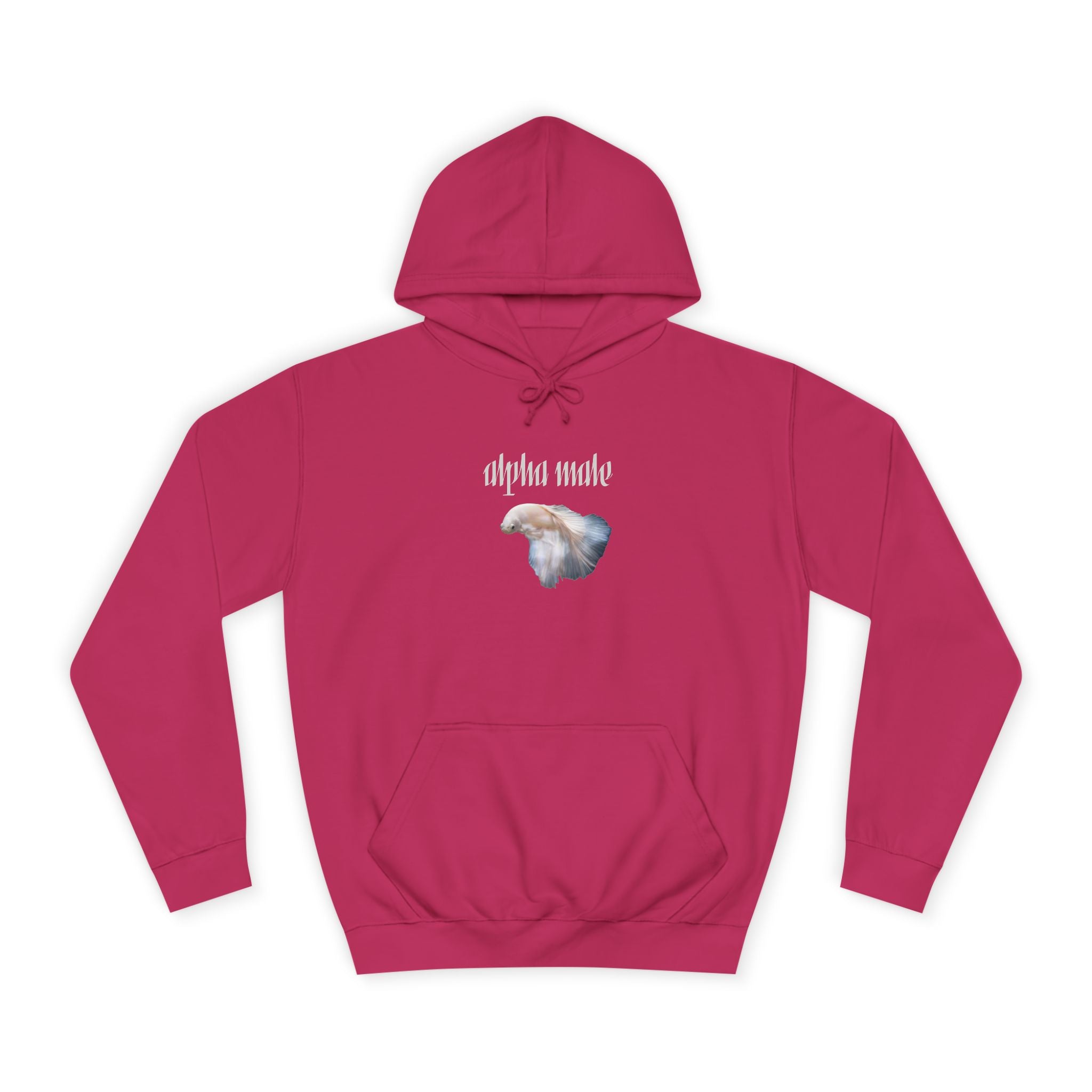 "Alpha Male" Beta Fish - Unisex Artistic College Hoodie